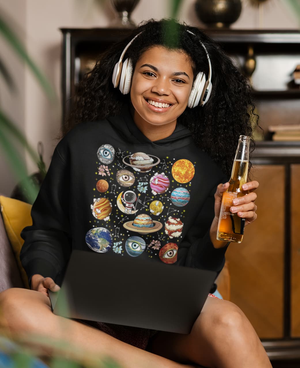 Space Astronaut Graphic Tee Shirt, Hoodie Sweatshirt