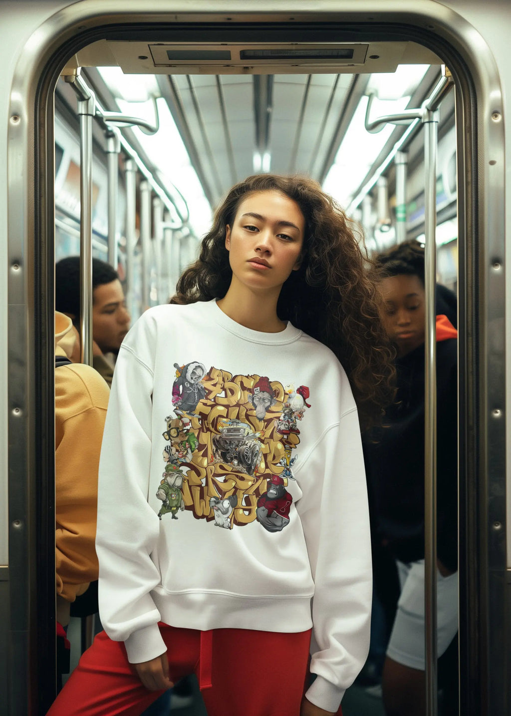 Urban Graffiti Crew Street Art Graphic Tee Shirt, Hoodie Sweatshirt