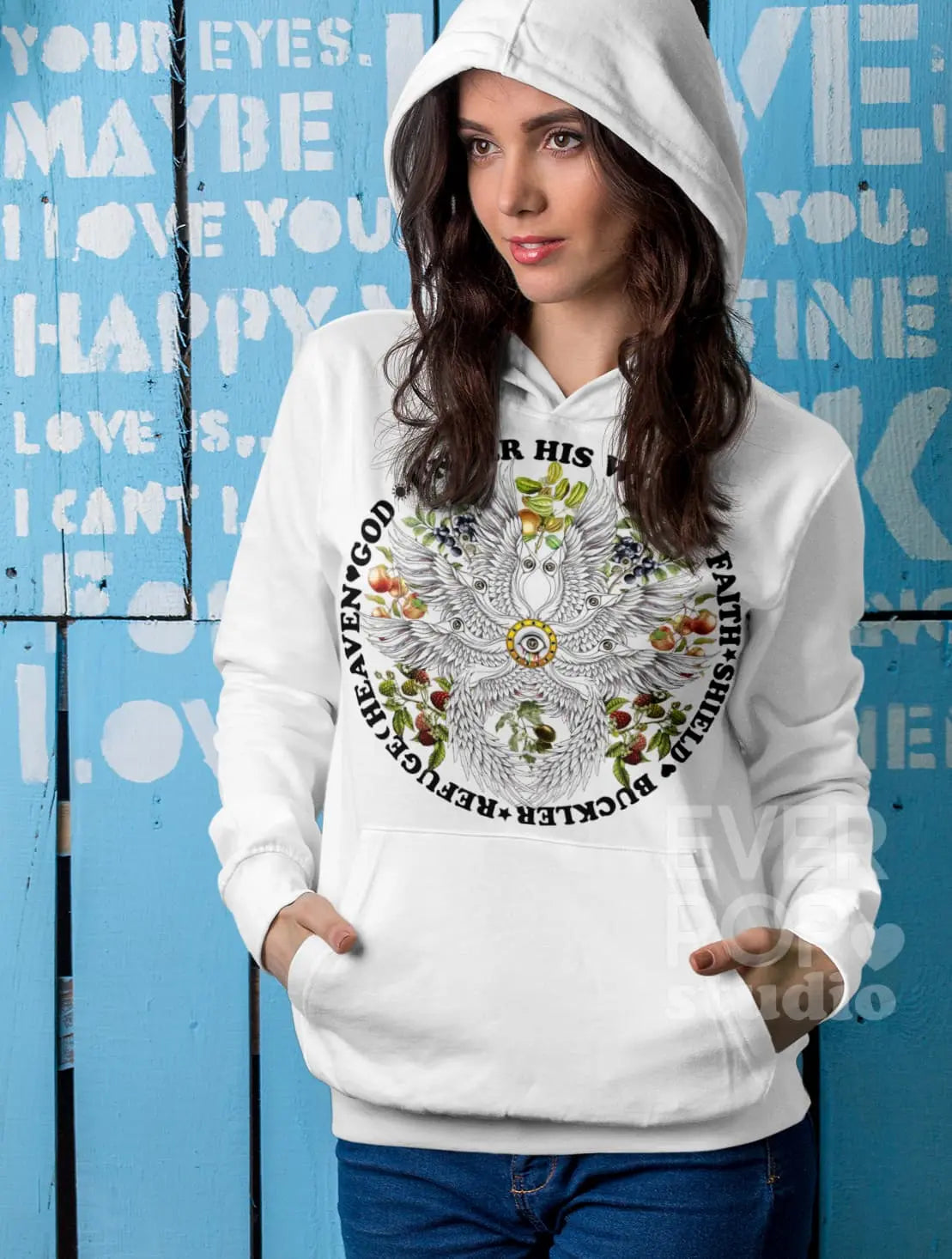 Christian Angel Graphic Tee Shirt, Hoodie Sweatshirt