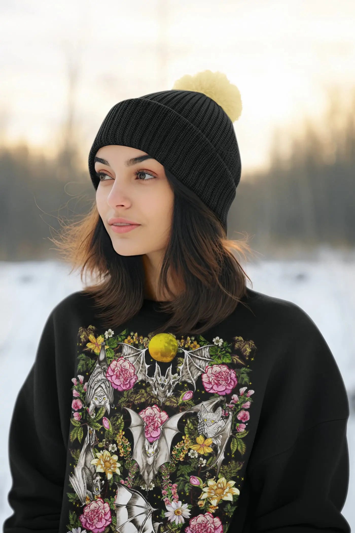 Witch Bat Forest  Graphic Tee Shirt, Hoodie Sweatshirt