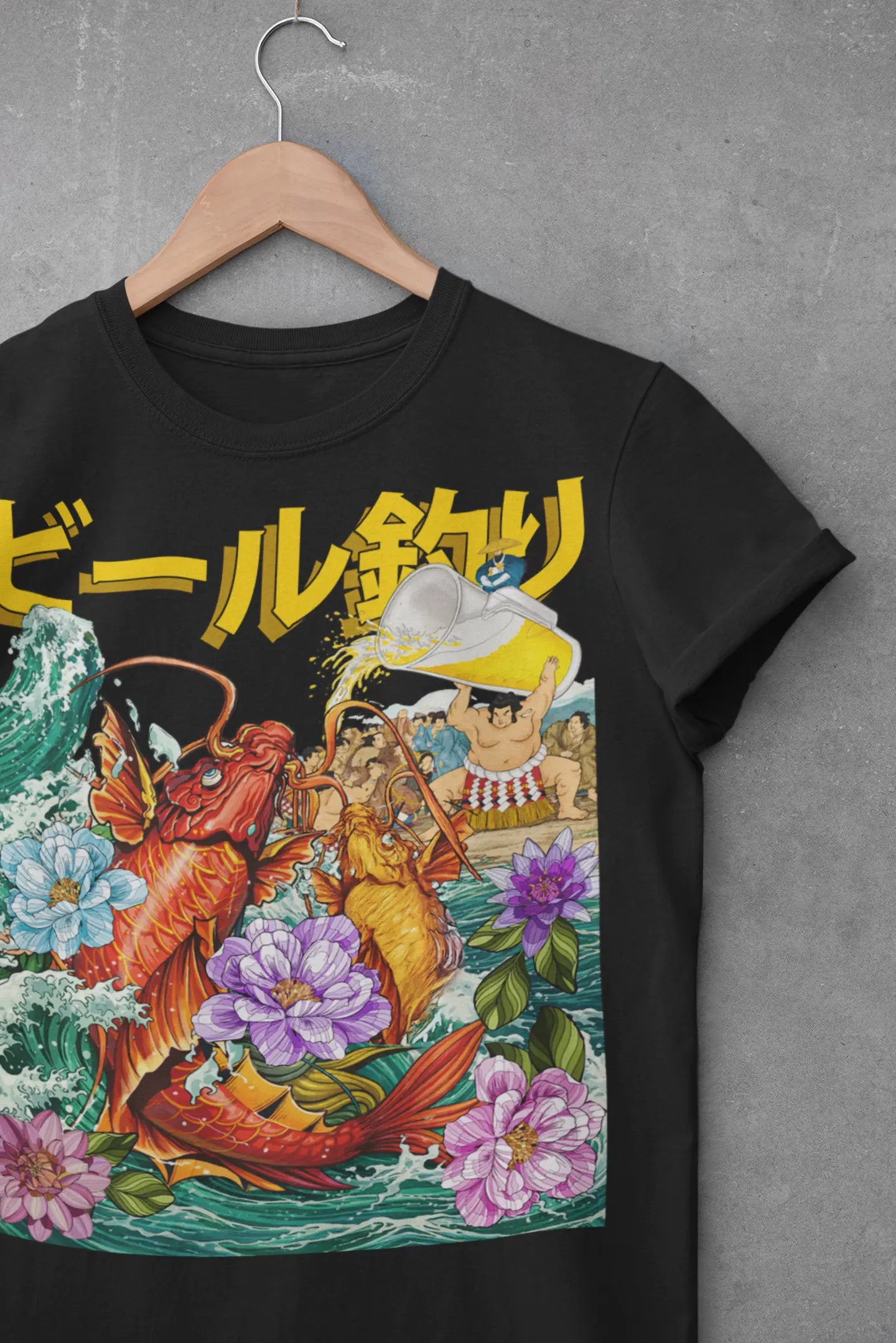 Japanese Koi Beer Graphic Tee Shirt, Hoodie Sweatshirt