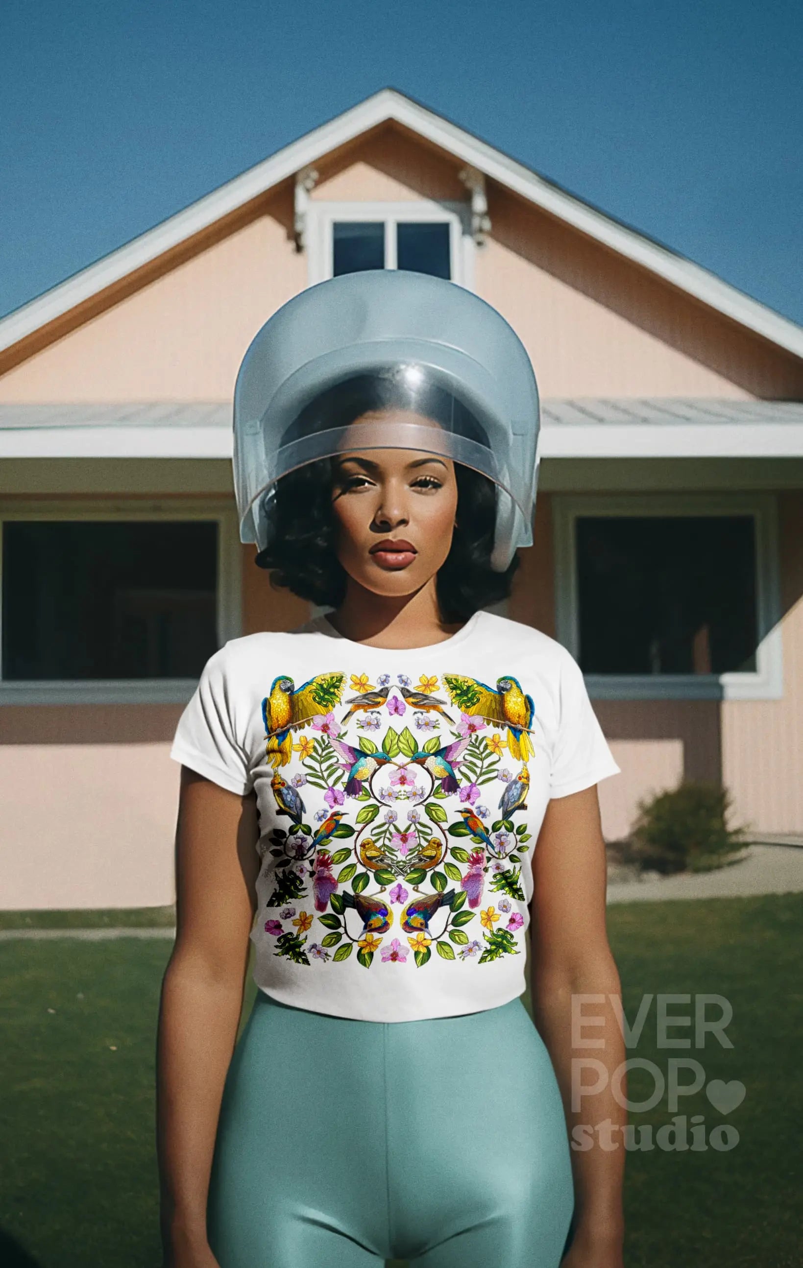 Bird Garden Tree Graphic Tee Shirt, Hoodie Sweatshirt