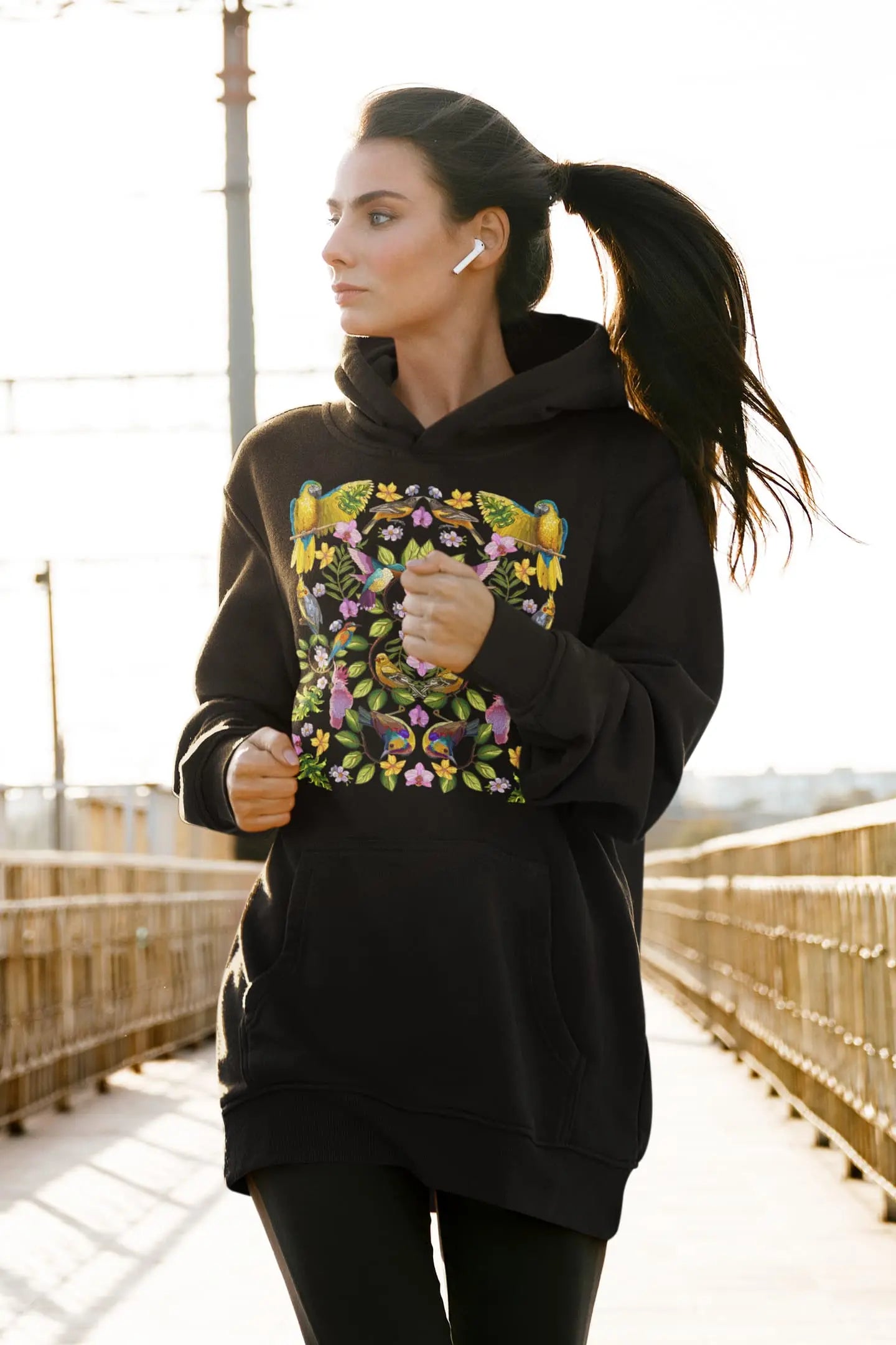 Bird Garden Tree Graphic Tee Shirt, Hoodie Sweatshirt