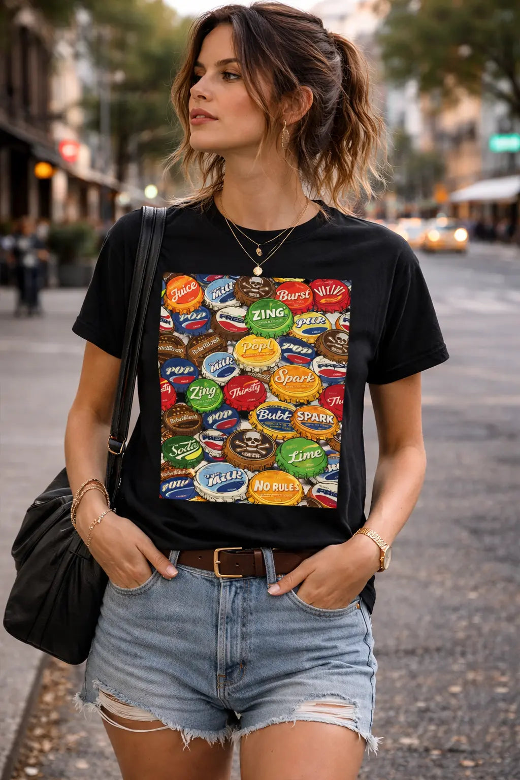 Vintage Bottle Cap Graphic Tee Shirt, Hoodie Sweatshirt