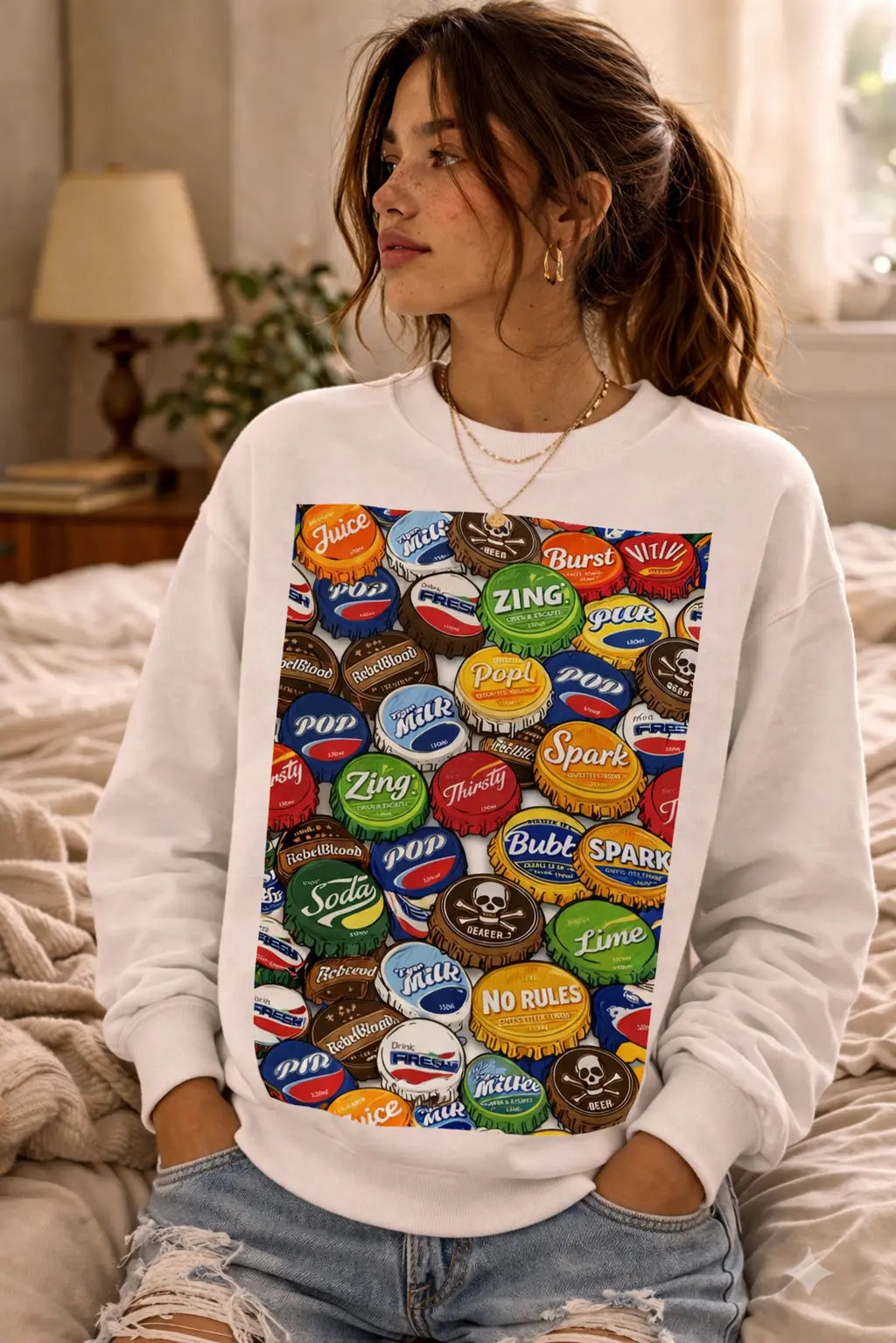 Vintage Bottle Cap Graphic Tee Shirt, Hoodie Sweatshirt