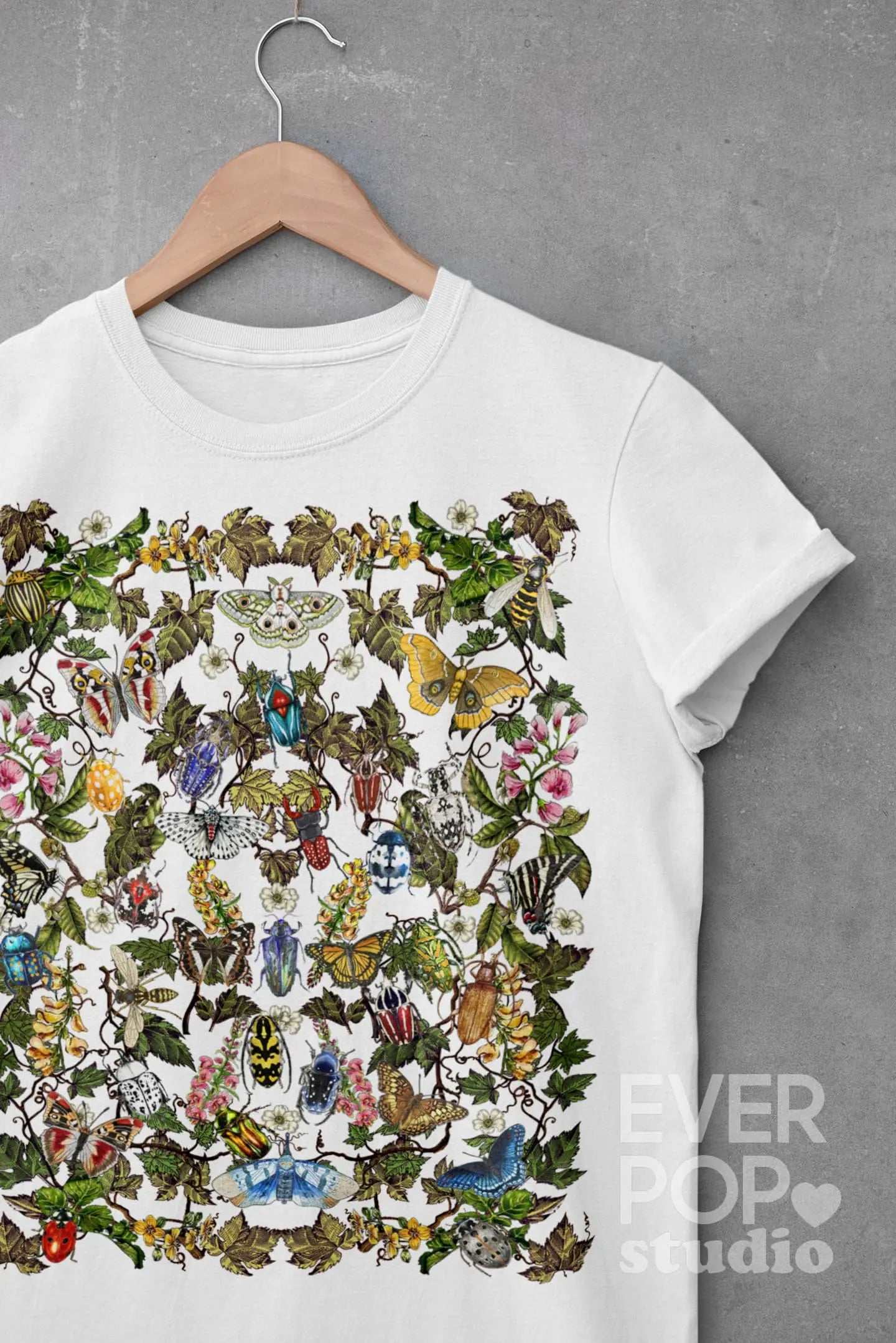 Bug Butterfly Tree Graphic Tee Shirt, Hoodie Sweatshirt