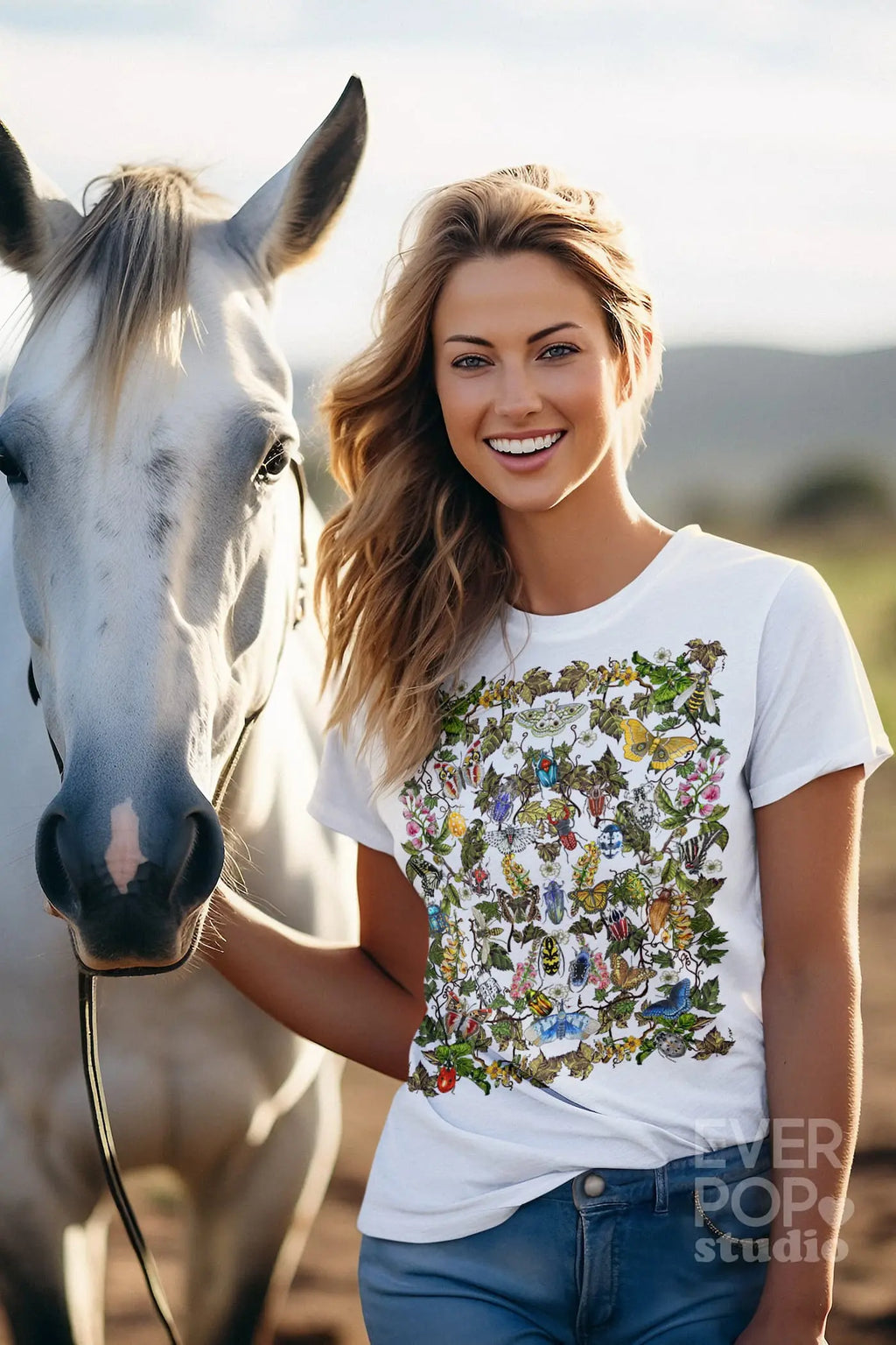 Bug Butterfly Tree Graphic Tee Shirt, Hoodie Sweatshirt