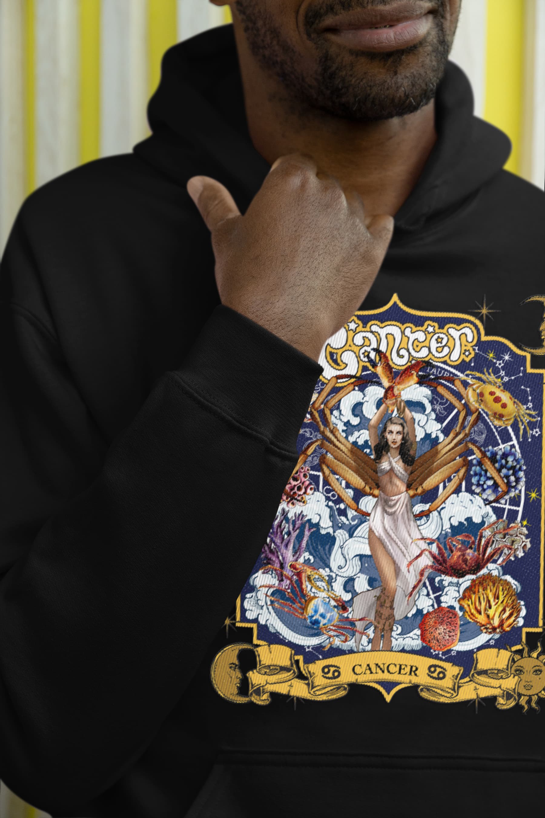 Cancer Zodiac Graphic Tee Shirt, Hoodie Sweatshirt