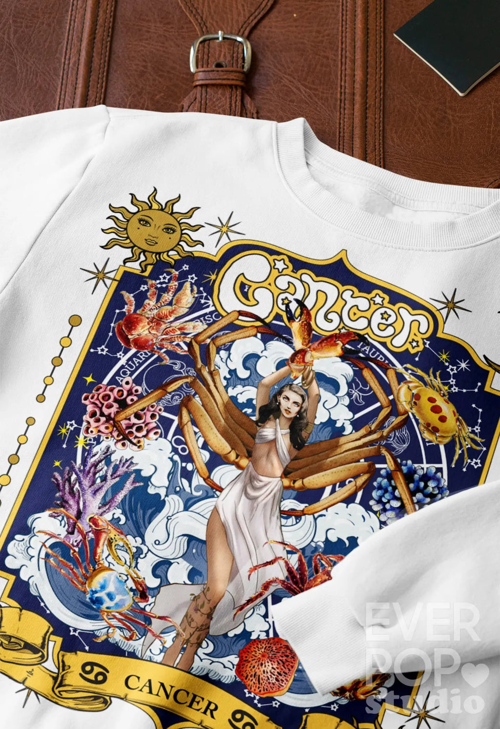 Cancer Zodiac Graphic Tee Shirt, Hoodie Sweatshirt