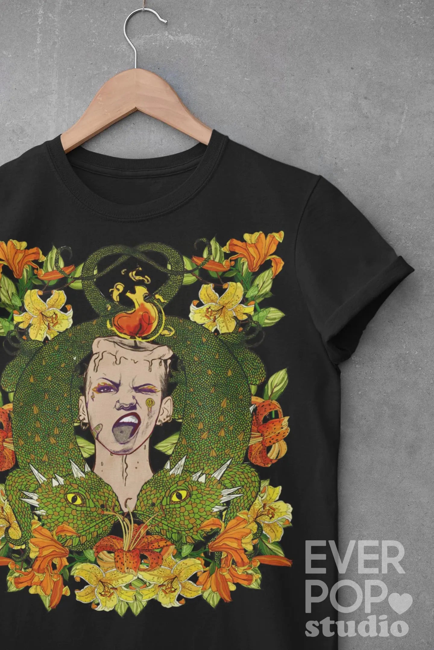 Candle Lizard Graphic Tee Shirt, Hoodie Sweatshirt