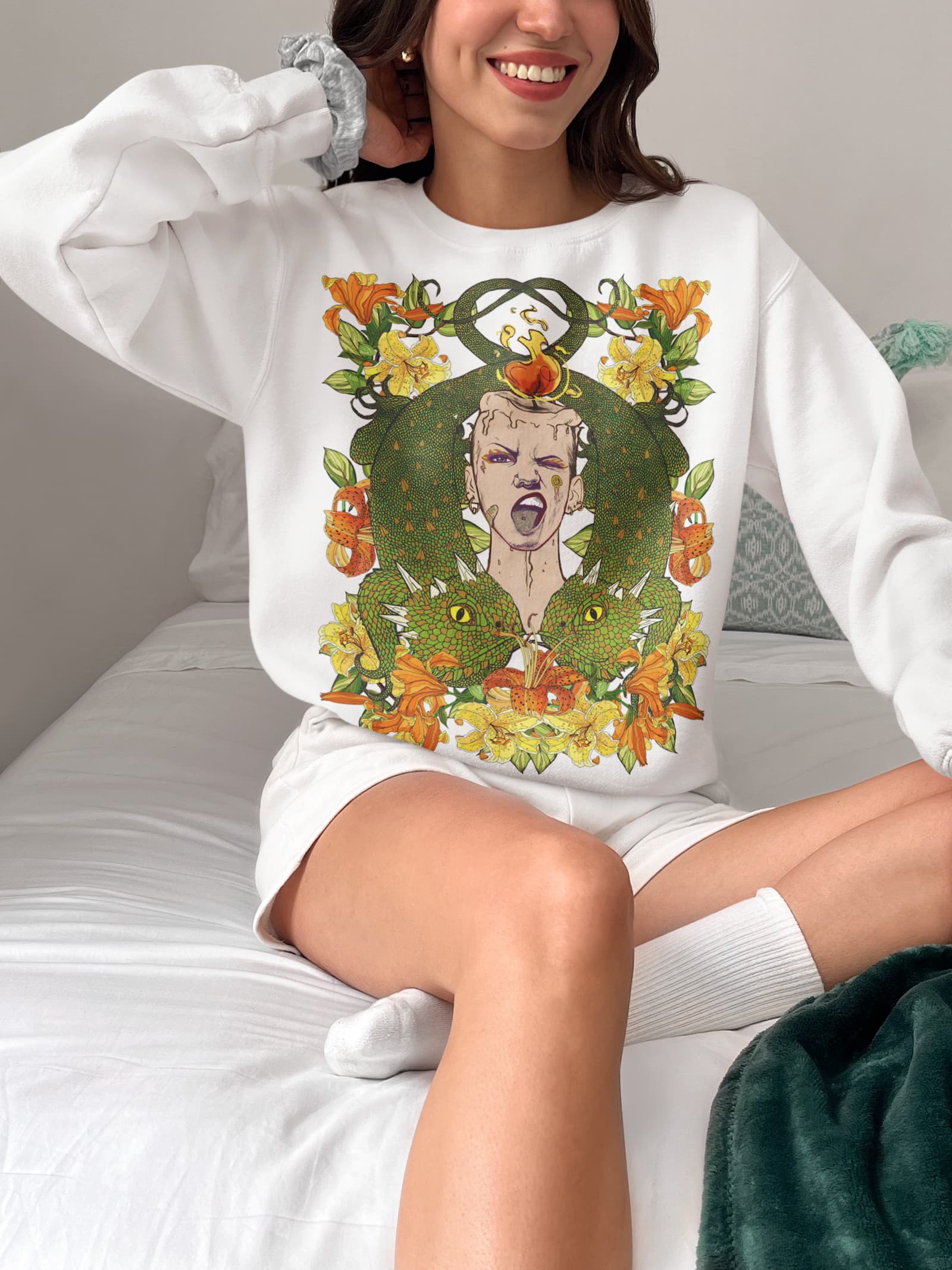 Candle Lizard Graphic Tee Shirt, Hoodie Sweatshirt