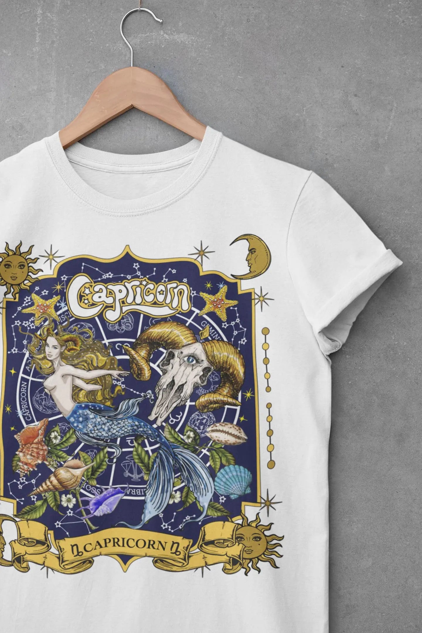 Capricorn Zodiac Graphic Tee Shirt, Hoodie Sweatshirt