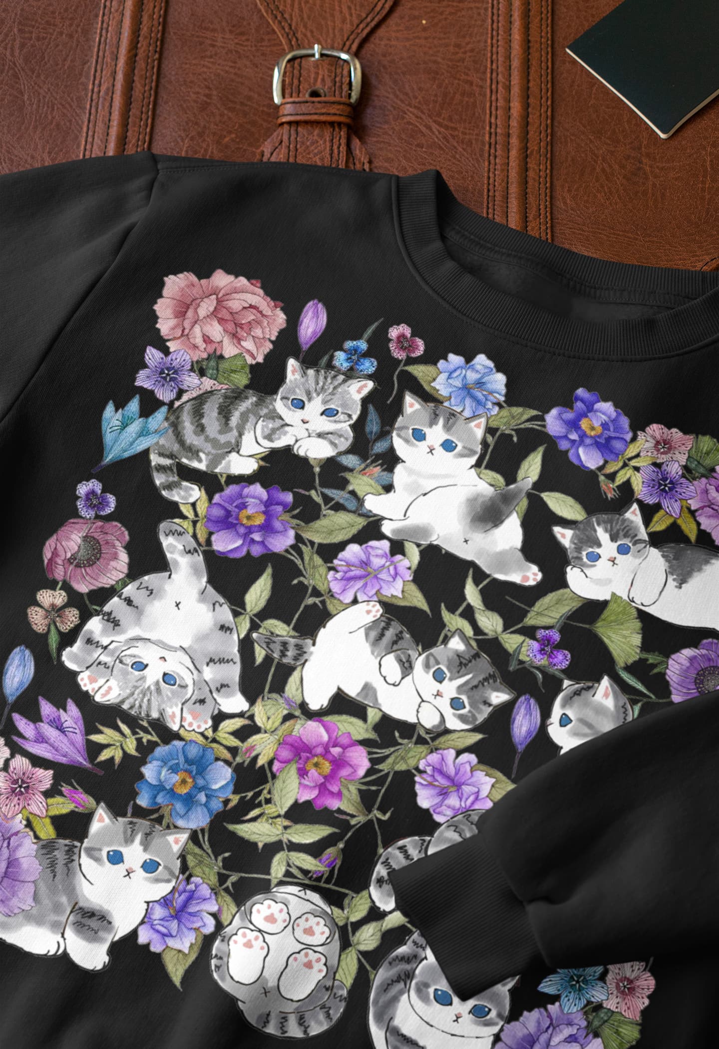 Kawaii Kitten Cat Graphic Tee Shirt, Hoodie Sweatshirt