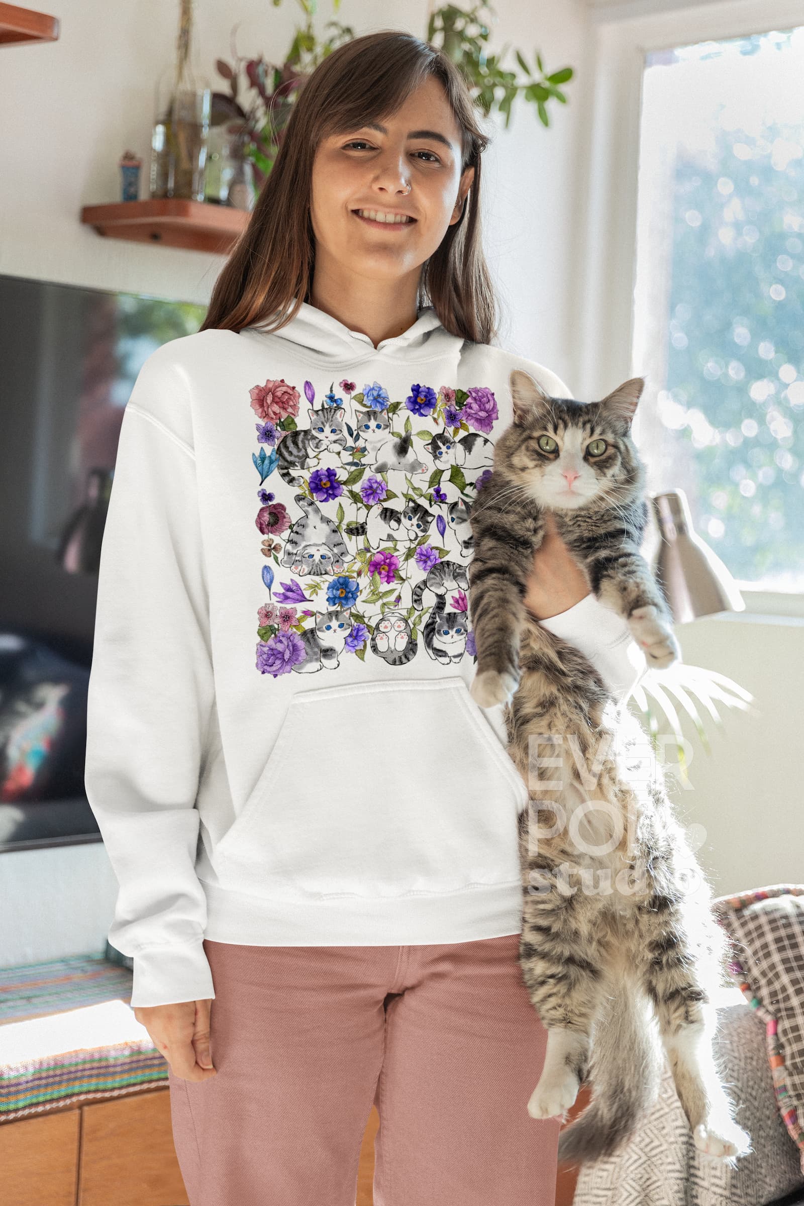 Kawaii Kitten Cat Graphic Tee Shirt, Hoodie Sweatshirt
