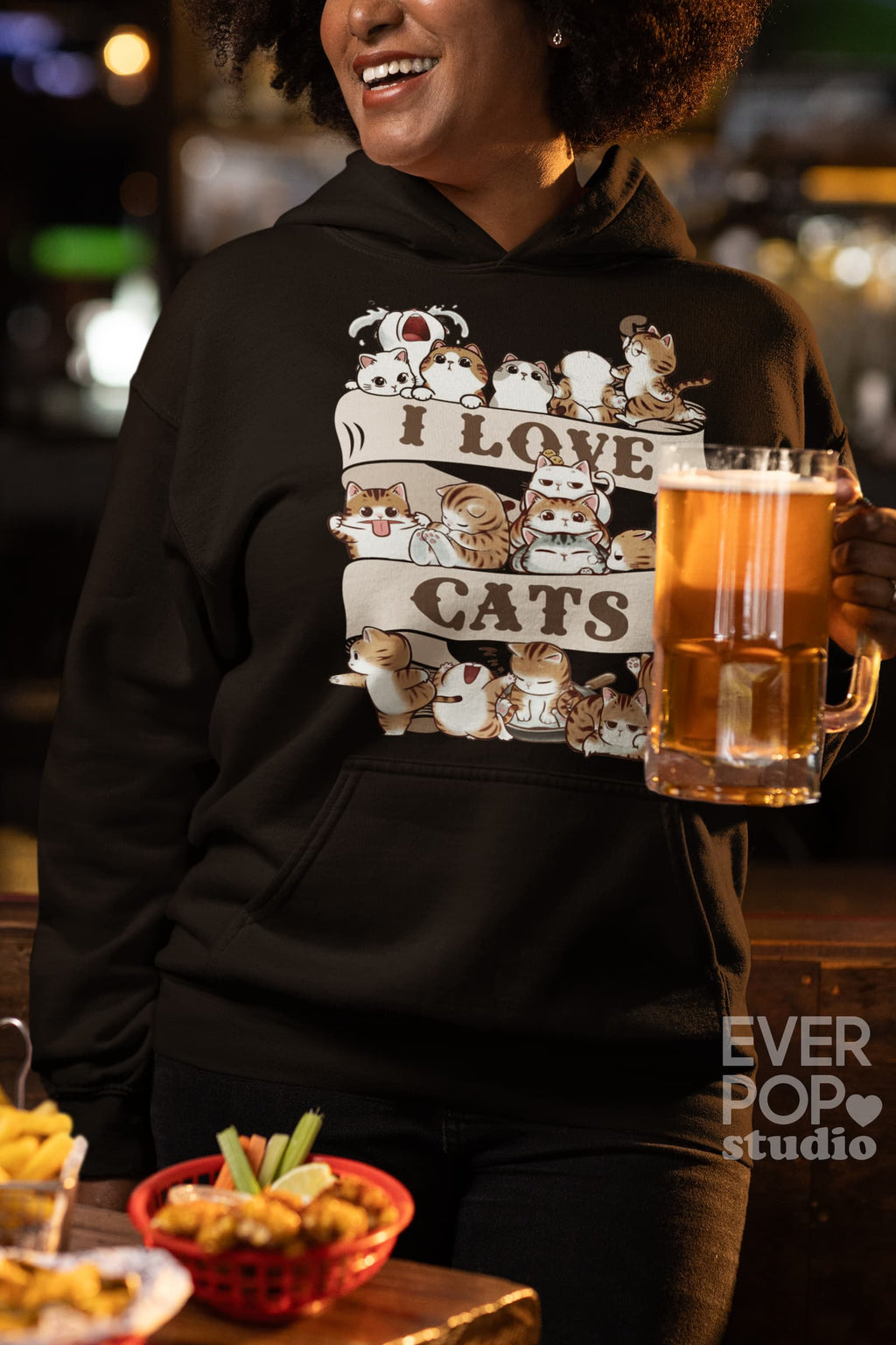 Kitten Cat Lover Graphic Tee Shirt, Hoodie Sweatshirt
