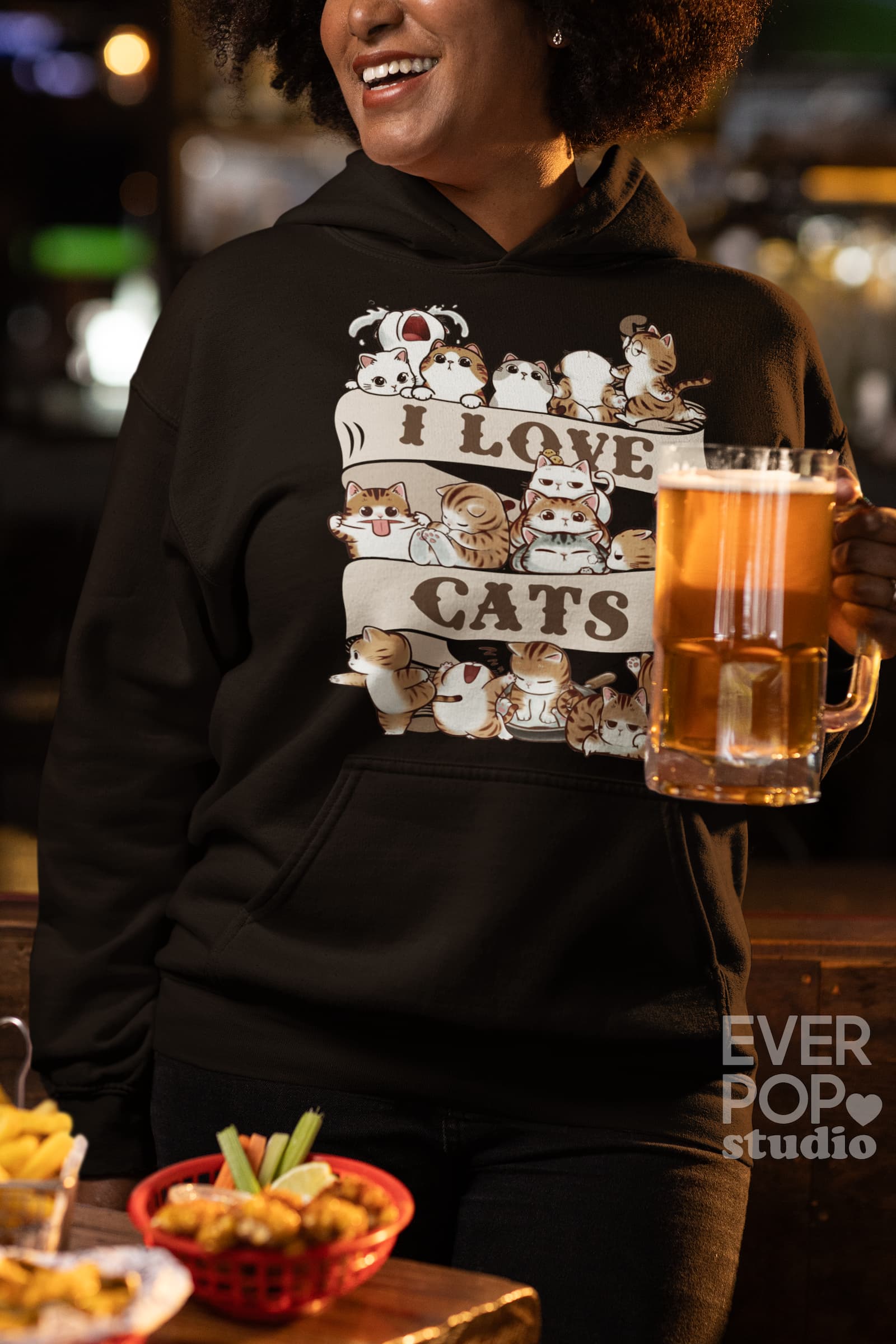 Kitten Cat Lover Graphic Tee Shirt, Hoodie Sweatshirt