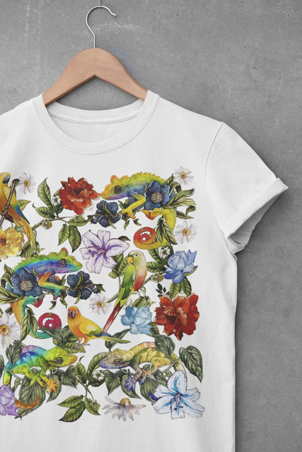 Bird Chameleon Graphic Tee Shirt, Hoodie Sweatshirt