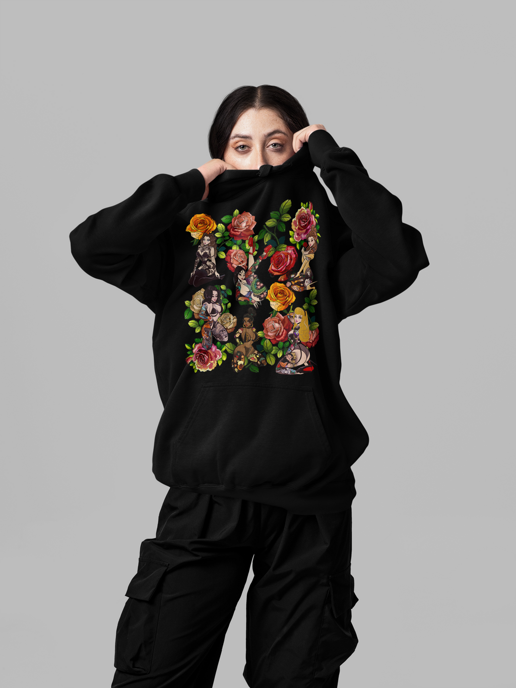 Tattoo Retro Vintage Pin-Up Girls Graphic Tee Shirt, Hoodie Sweatshirt