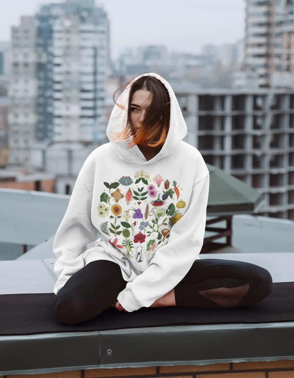 Cosmic Floral Graphic Tee Shirt, Hoodie Sweatshirt
