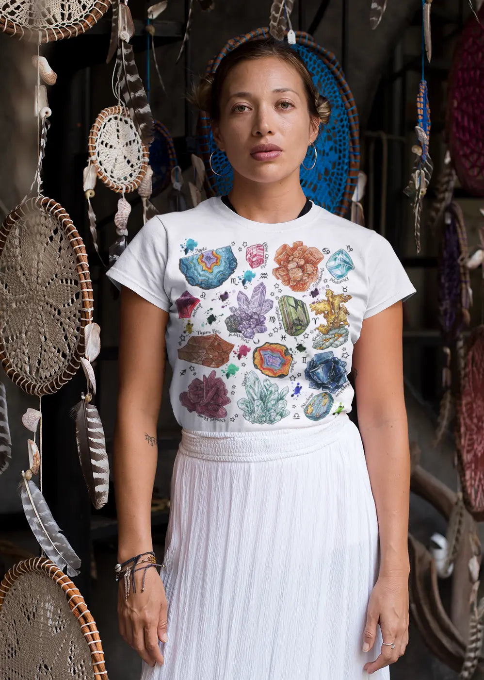 Witchy Crystal Graphic Tee Shirt, Hoodie Sweatshirt