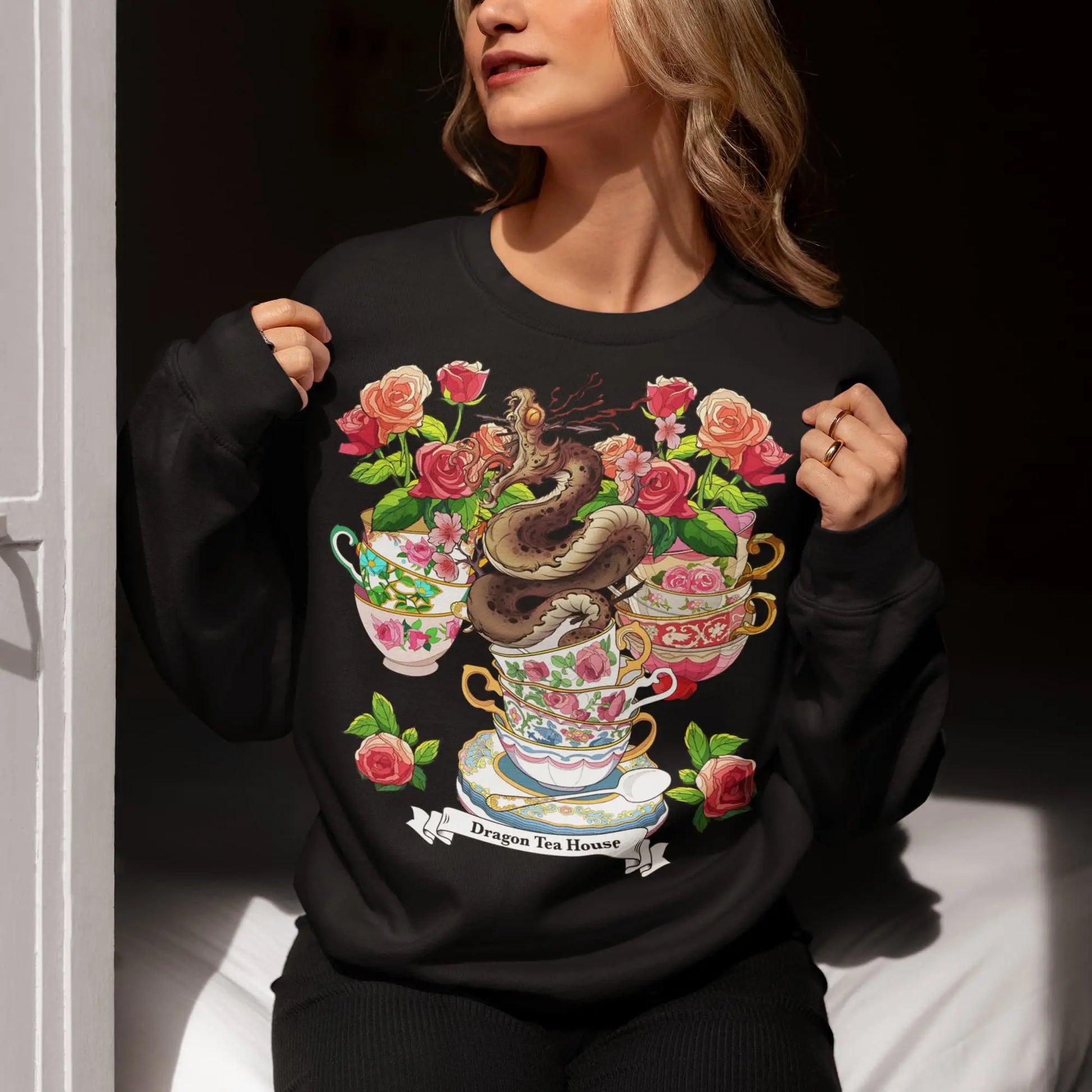 Dragon Cup Graphic Tee Shirt, Hoodie Sweatshirt