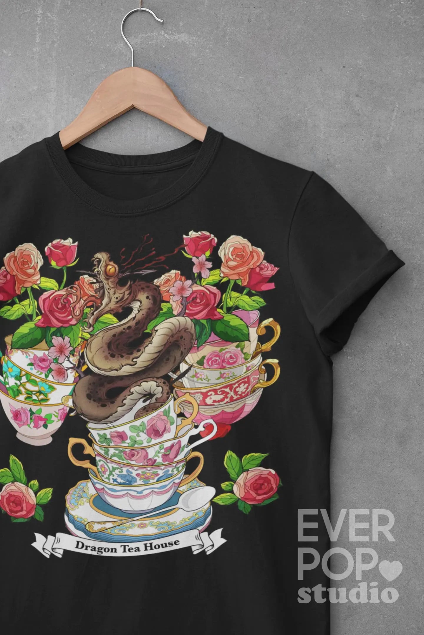 Dragon Cup Graphic Tee Shirt, Hoodie Sweatshirt