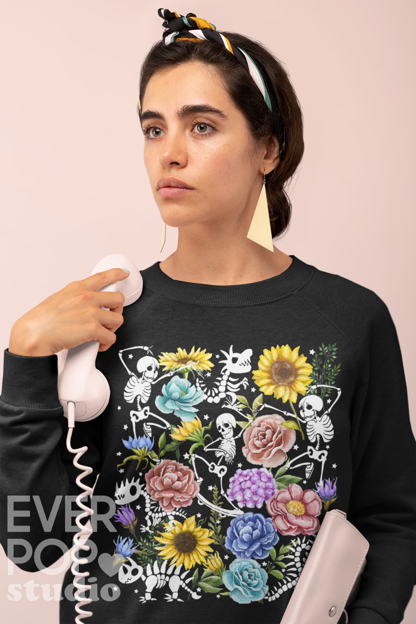 Dancing Skeleton Graphic Tee Shirt, Hoodie Sweatshirt