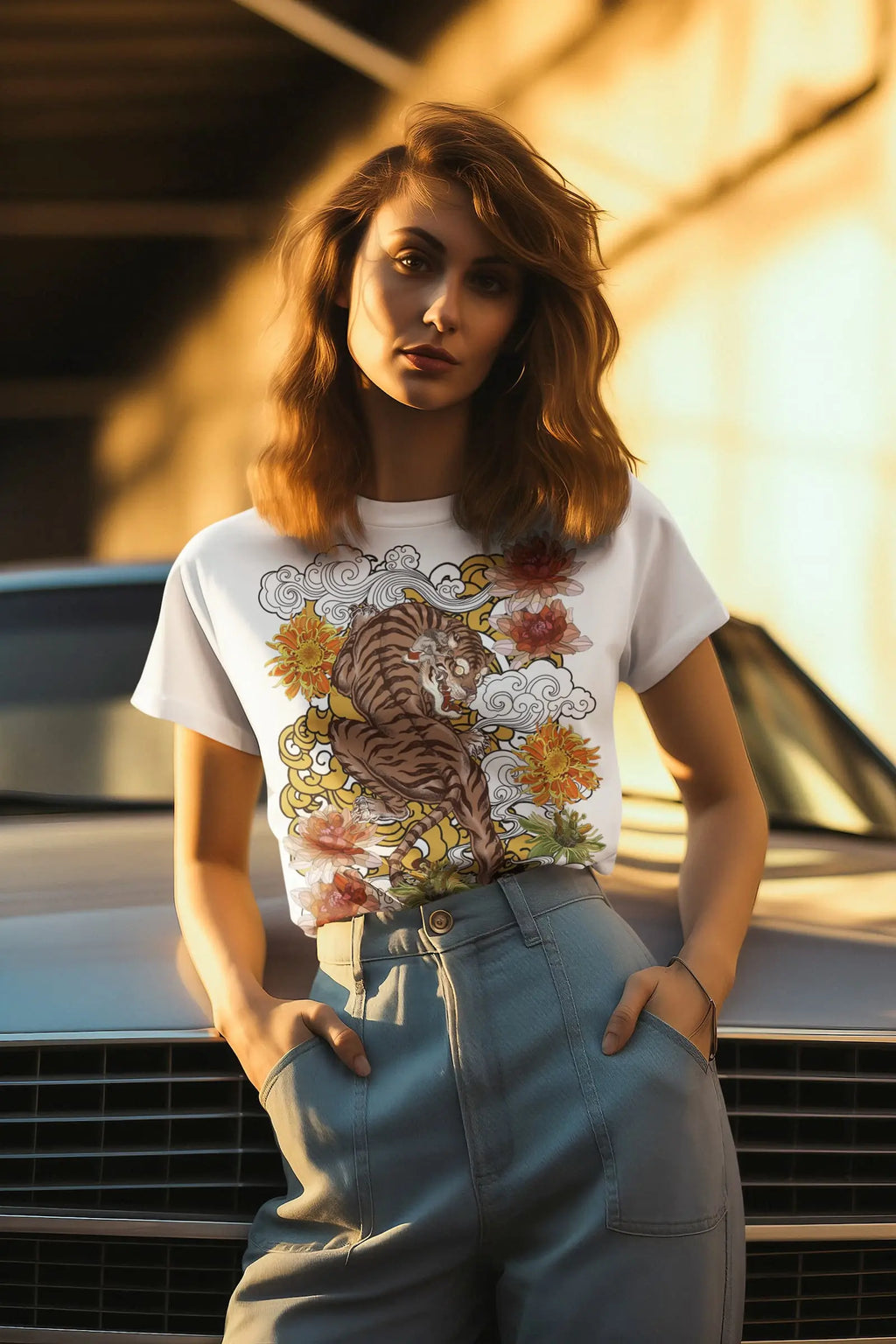 Devil Tiger Graphic Tee Shirt, Hoodie Sweatshirt