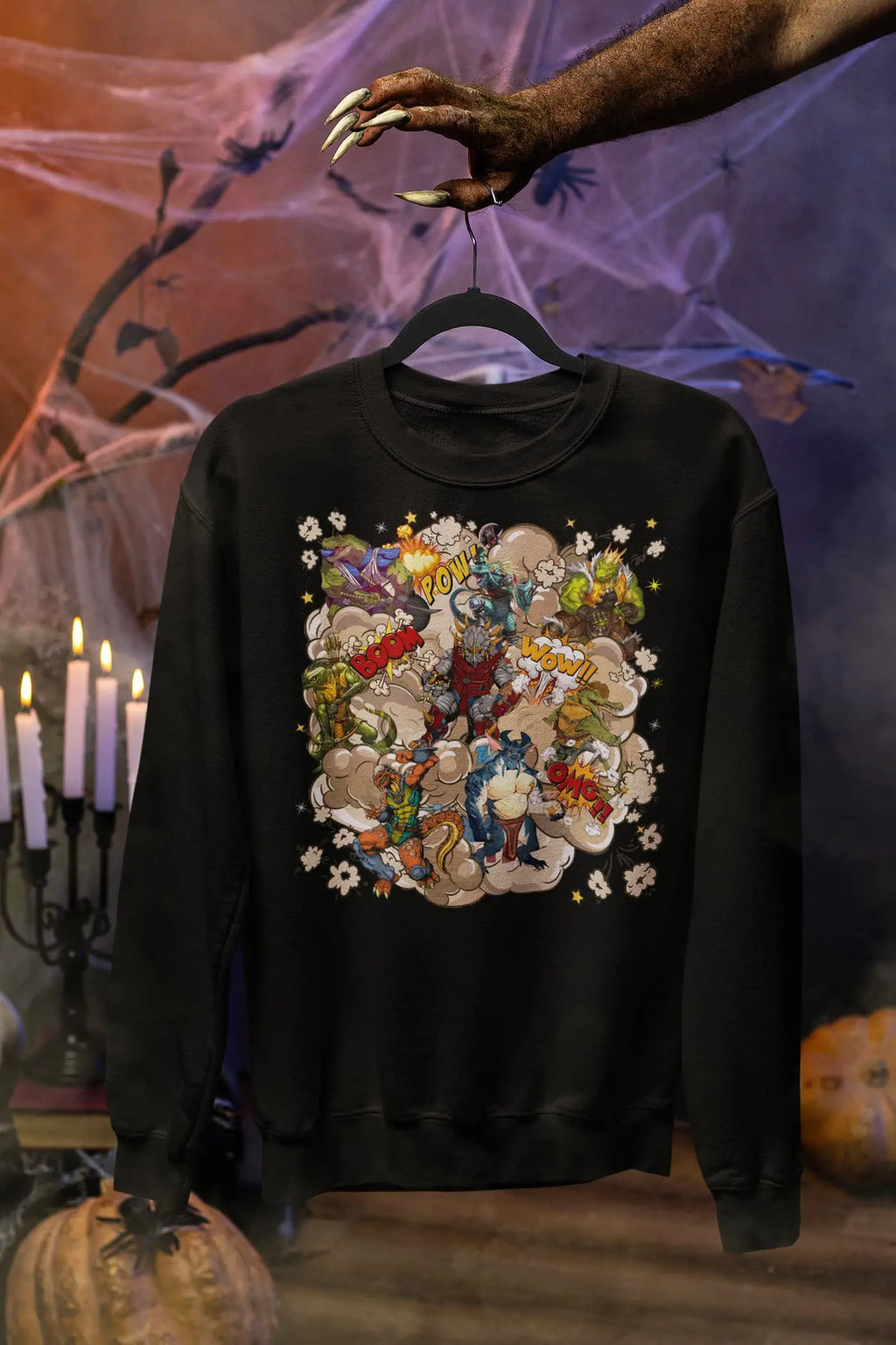 Dinosaur Fighter Graphic Tee Shirt, Hoodie Sweatshirt