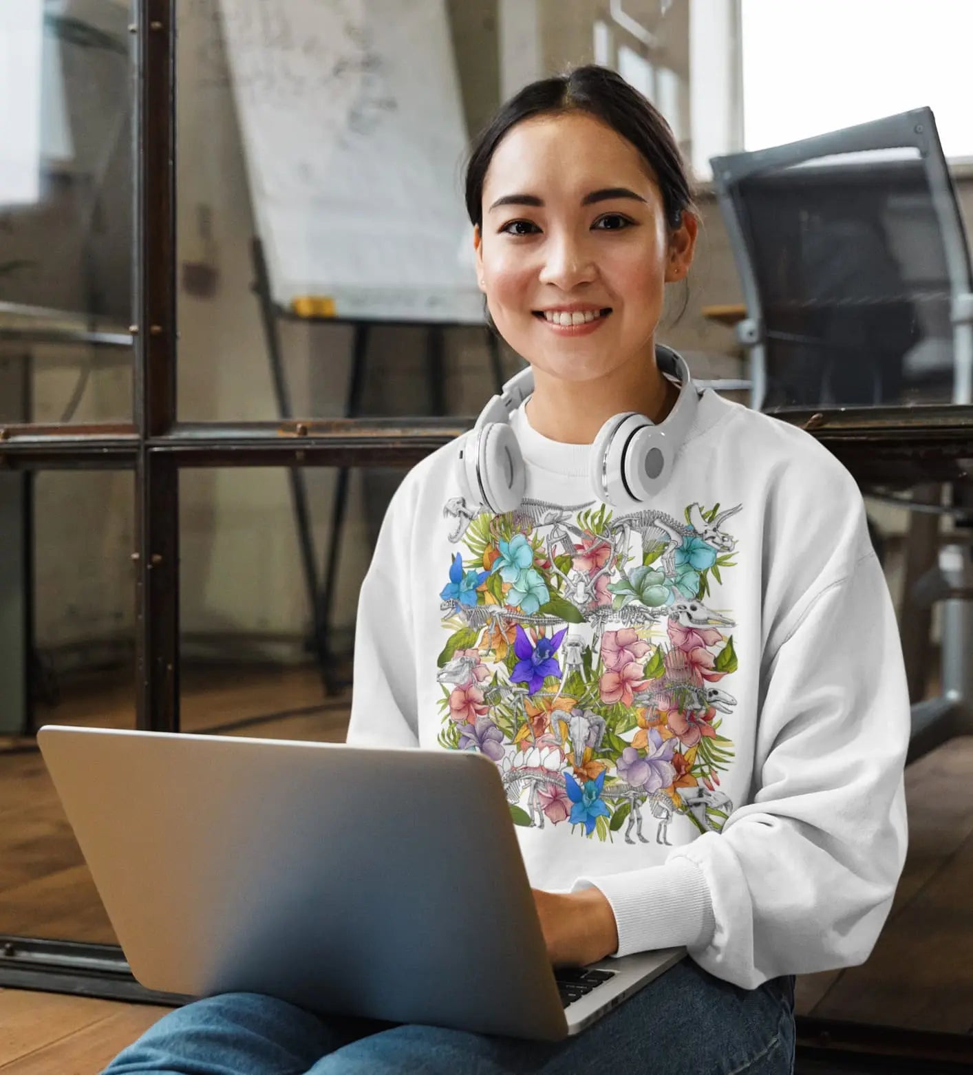 Dinosaur Skeleton Graphic Tee Shirt, Hoodie Sweatshirt