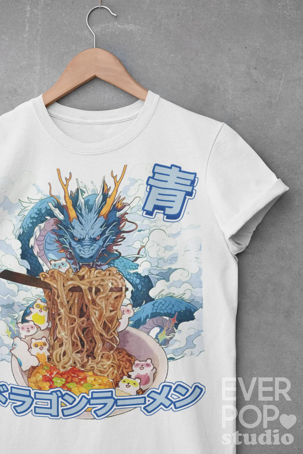 Blue Dragon Ramen – Japanese Anime Graphic Tee Shirt, Hoodie Sweatshirt