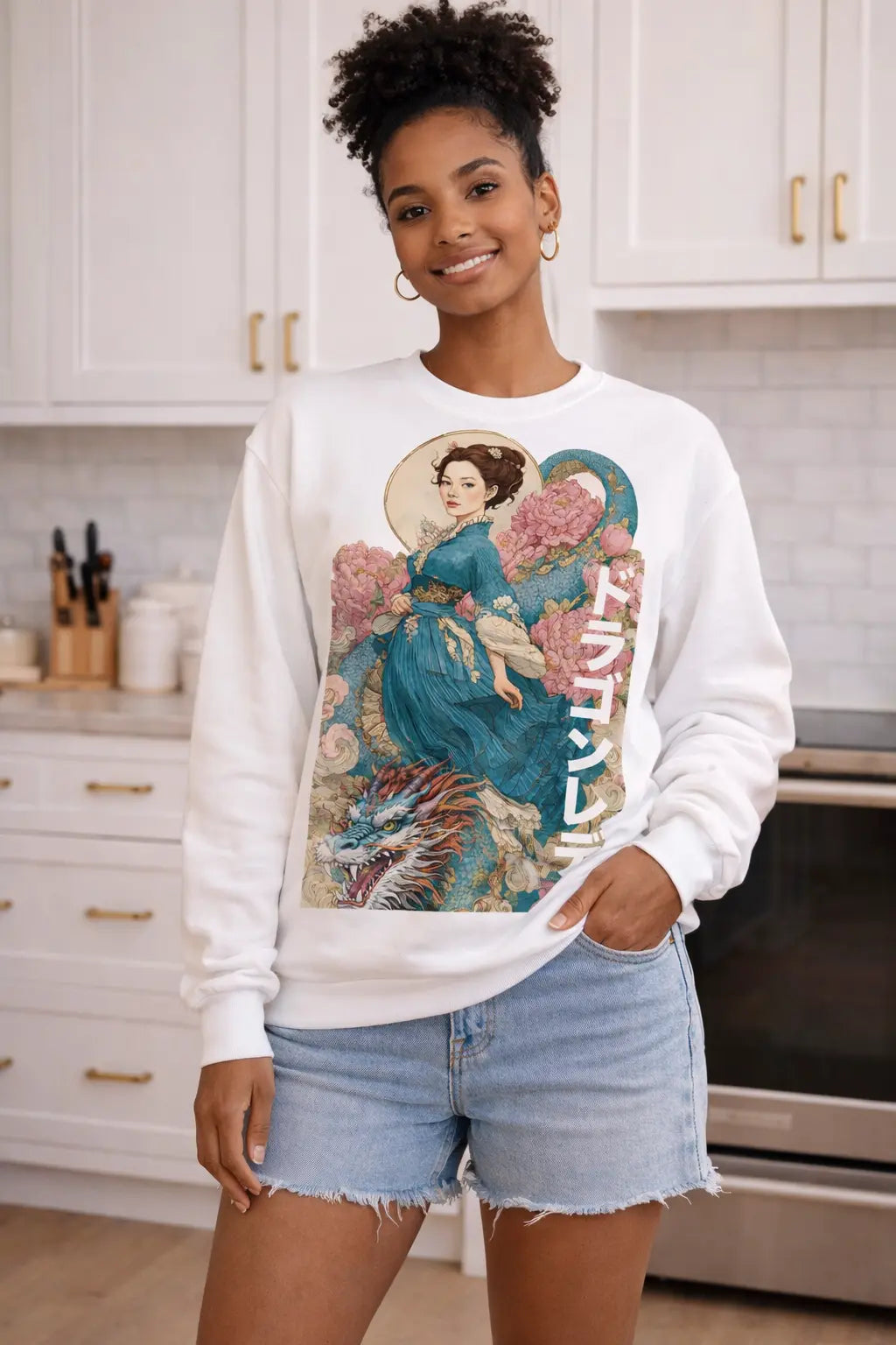 Dragon Lady Vintage Graphic Tee Shirt, Hoodie Sweatshirt