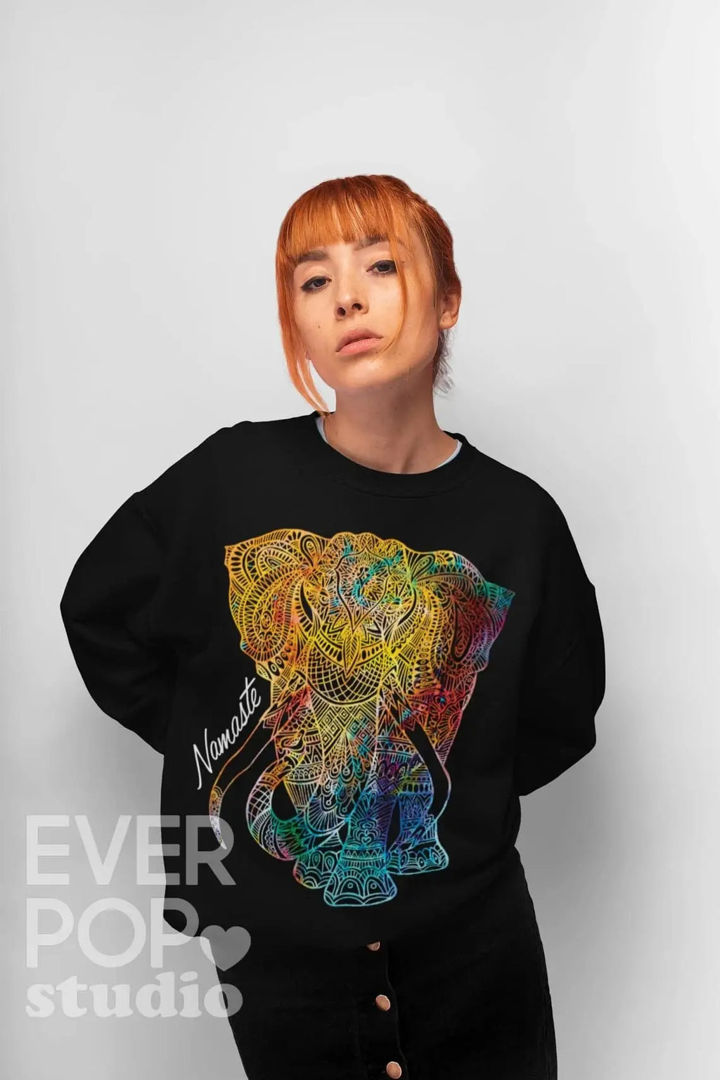 Elephant Mandala Grpahic Tee Shirt, Hoodie Sweatshirt