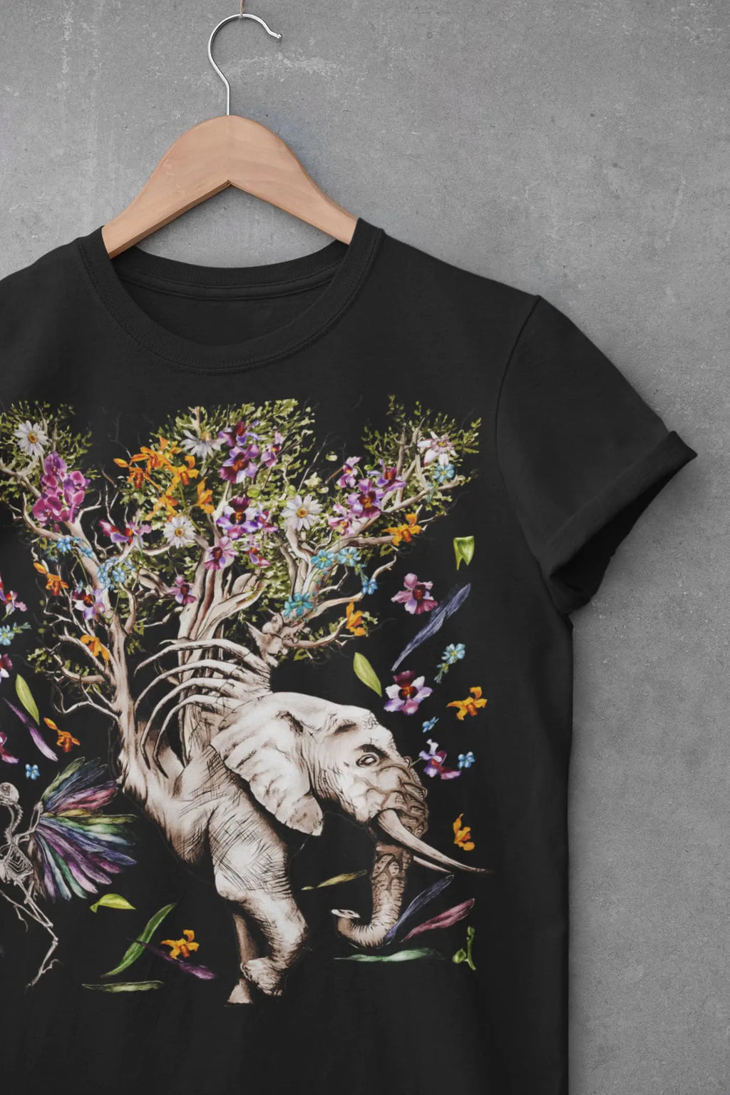 Elephant Tree Graphic Tee Shirt, Hoodie Sweatshirt