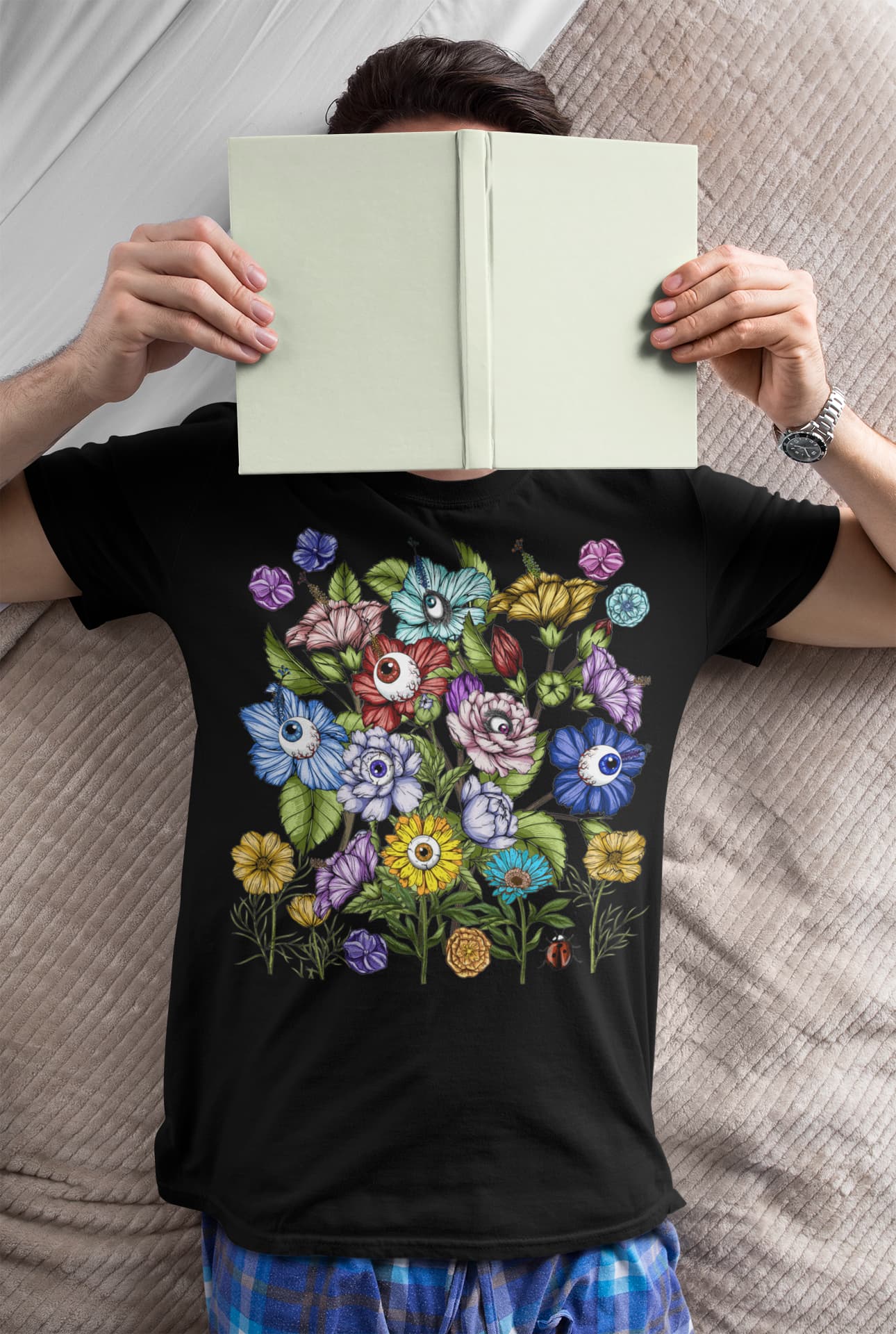 Floral Evil Eye Graphic Tee Shirt, Hoodie Sweatshirt