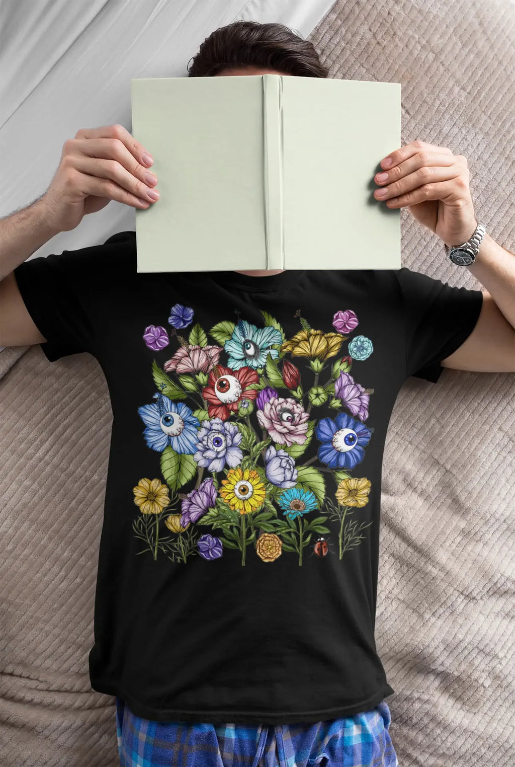 Floral Evil Eye Graphic Tee Shirt, Hoodie Sweatshirt