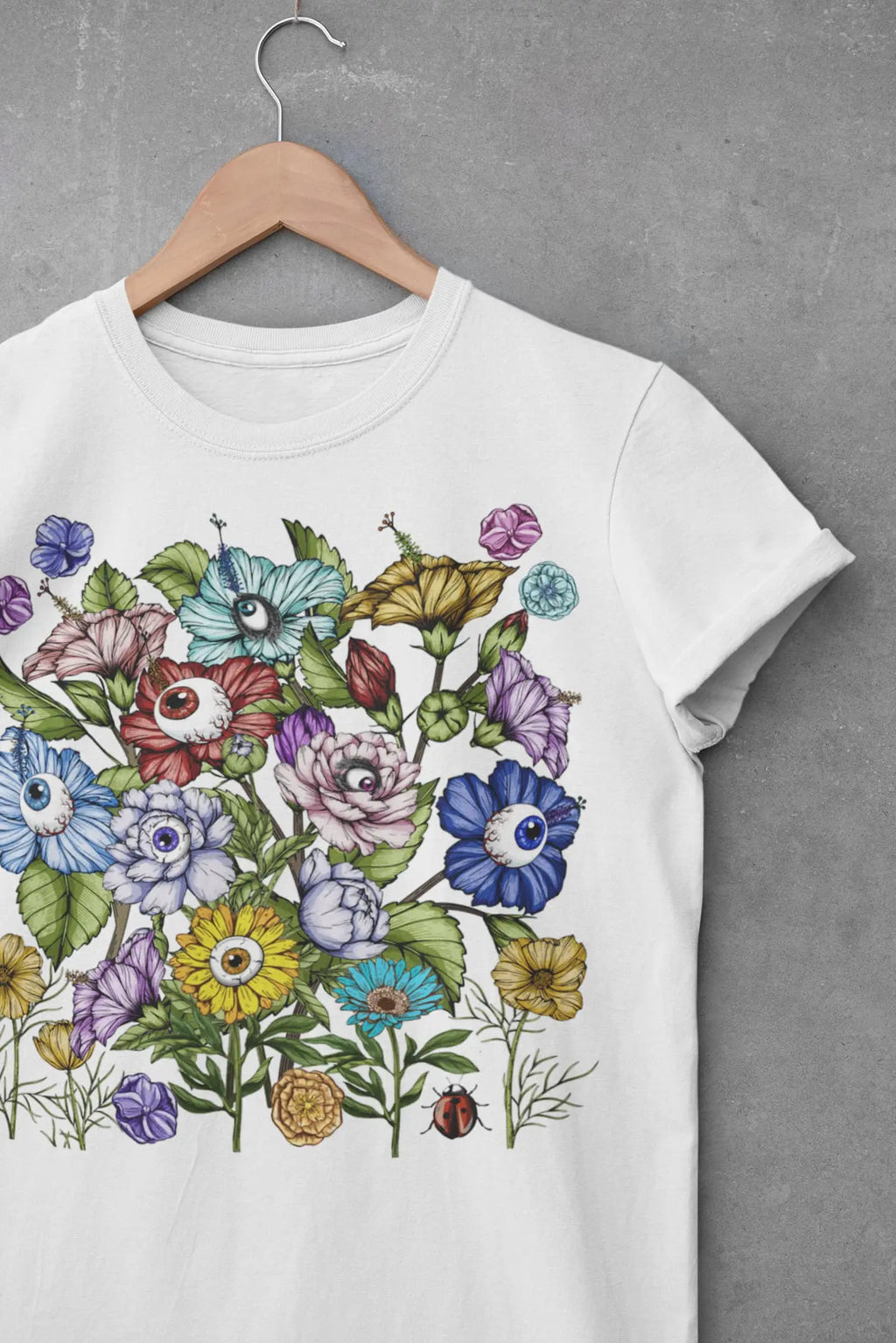 Floral Evil Eye Graphic Tee Shirt, Hoodie Sweatshirt