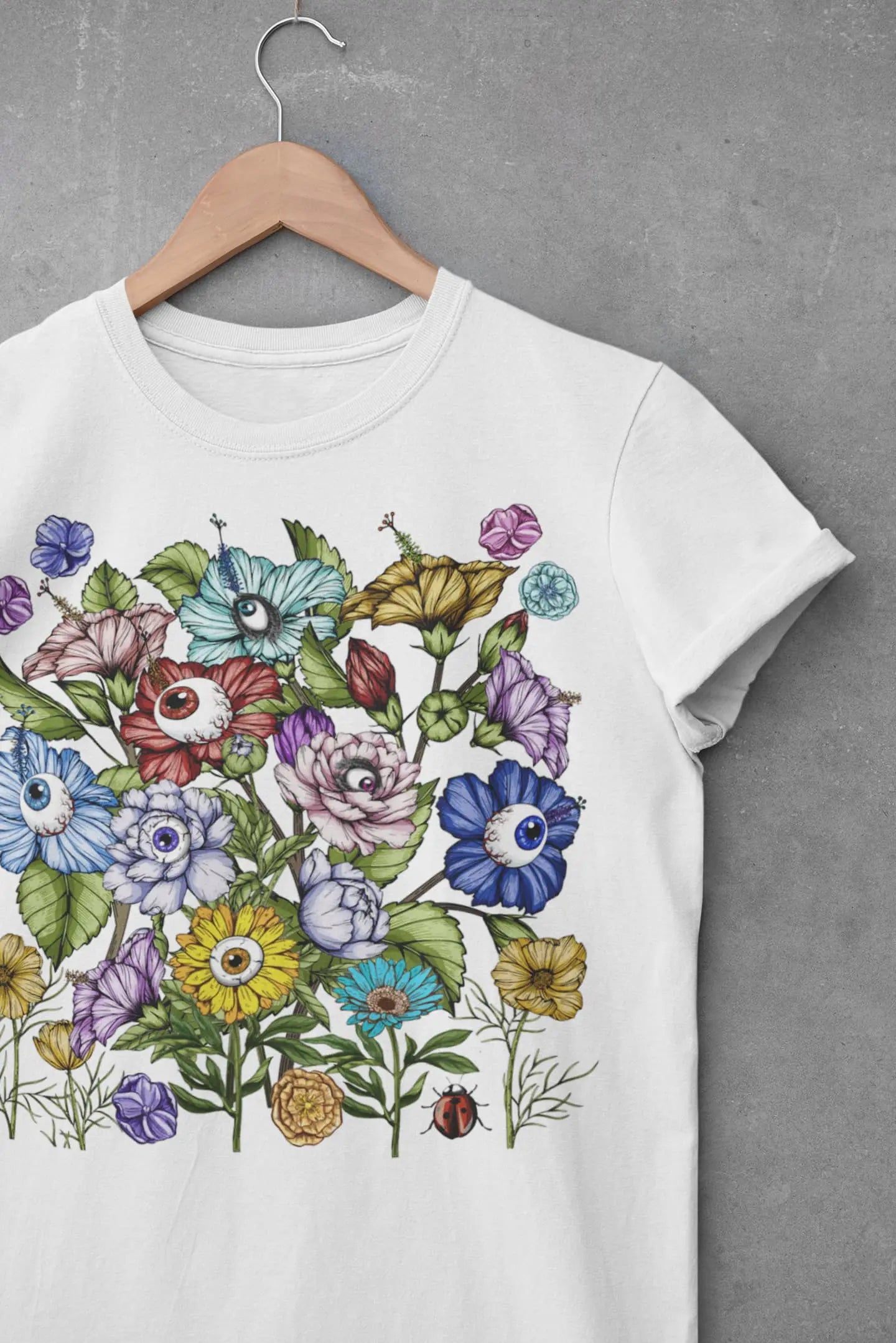 Floral Evil Eye Graphic Tee Shirt, Hoodie Sweatshirt