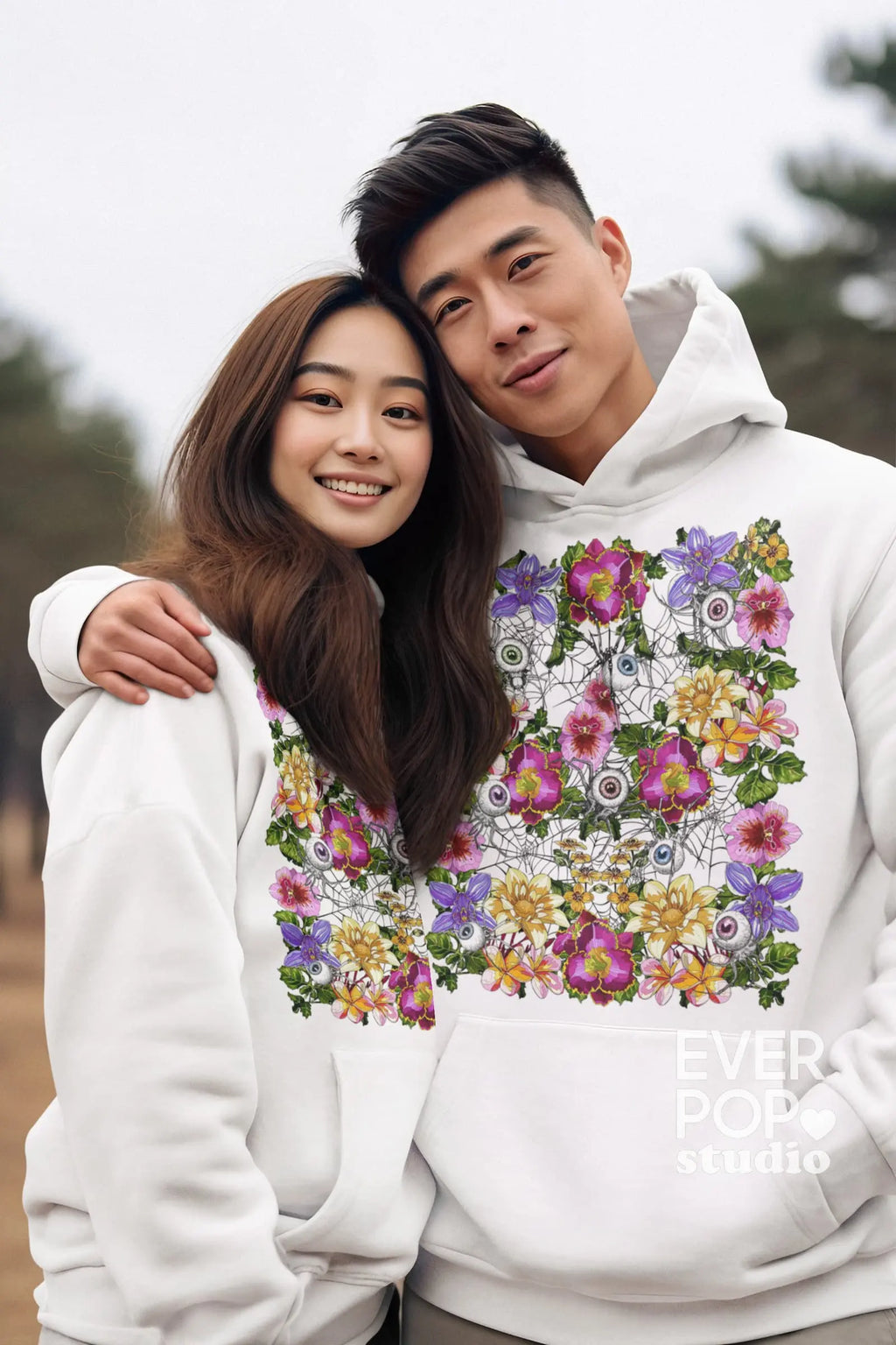 Goth Eye Spider Graphic Tee Shirt, Hoodie Sweatshirt