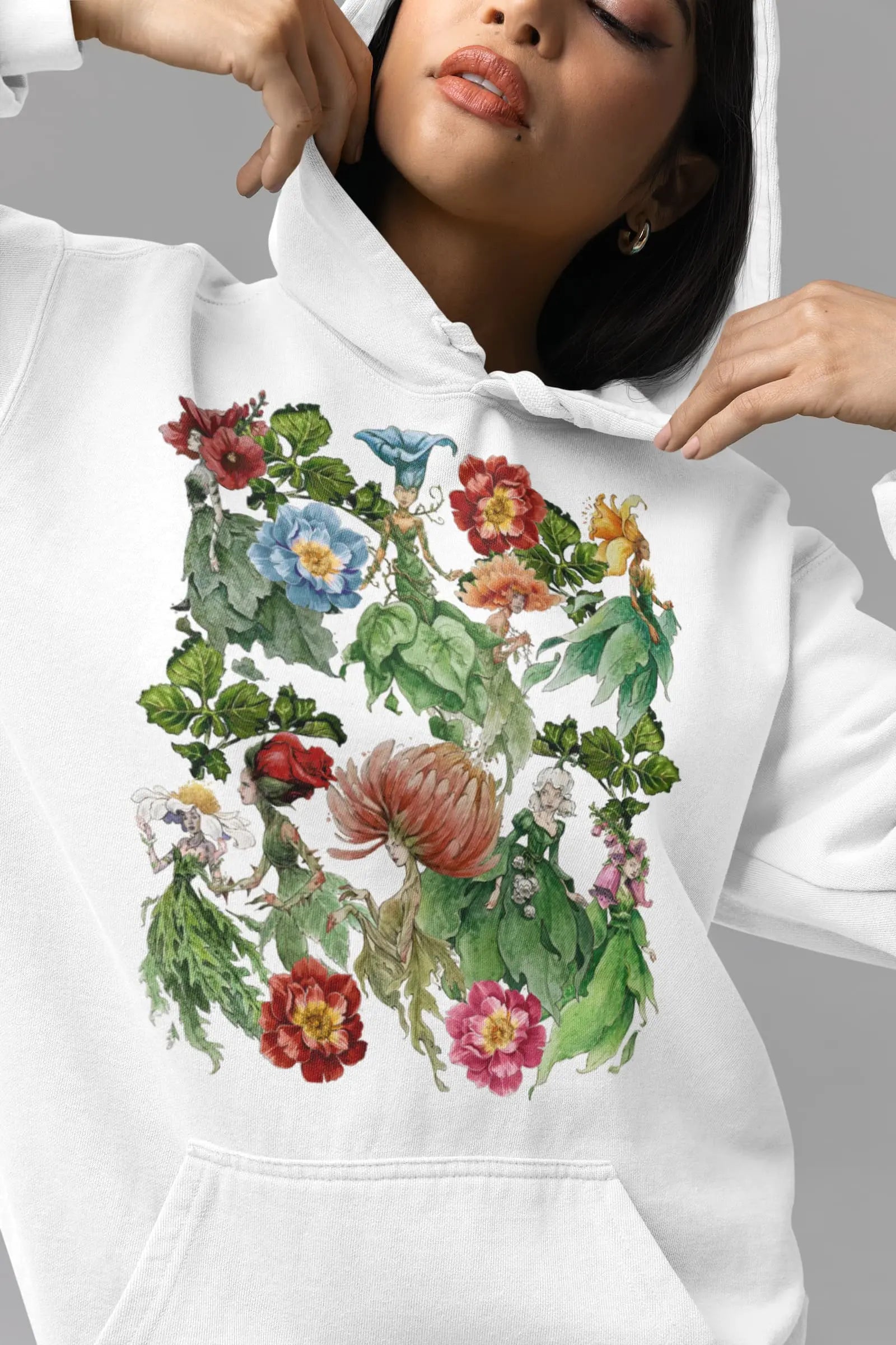 Fairy Garden Graphic Tee Shirt, Hoodie Sweatshirt
