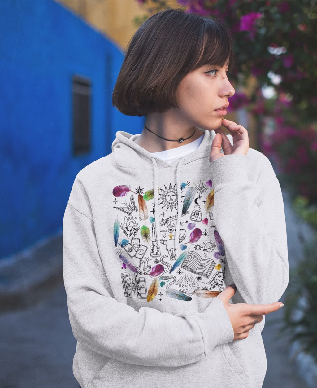 Witch feather Graphic Tee Shirt, Hoodie Sweatshirt
