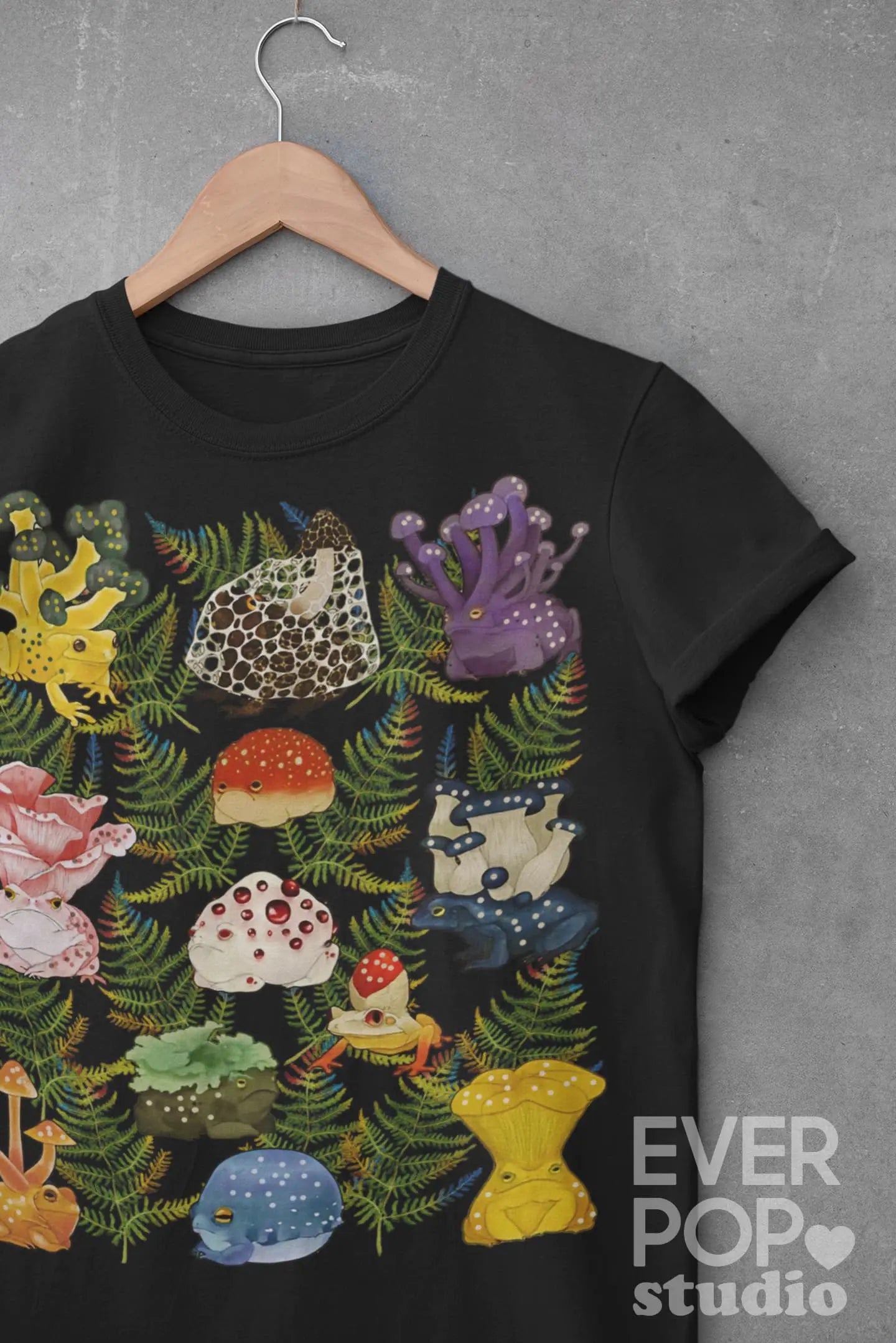Mushroom Frog Graphic Tee Shirt, Hoodie Sweatshirt