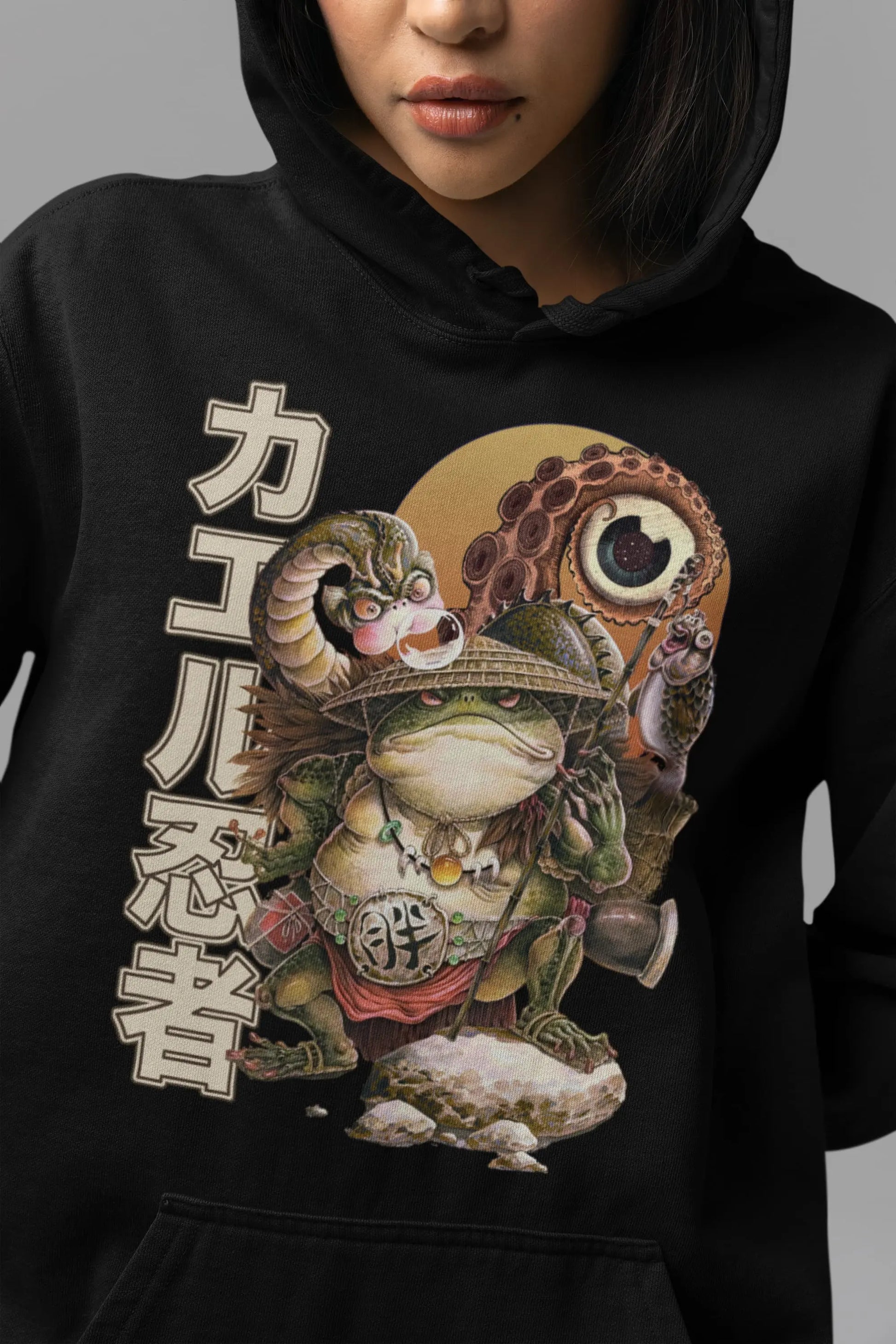 Frog Ninja Graphic Tee Shirt, Hoodie Sweatshirt