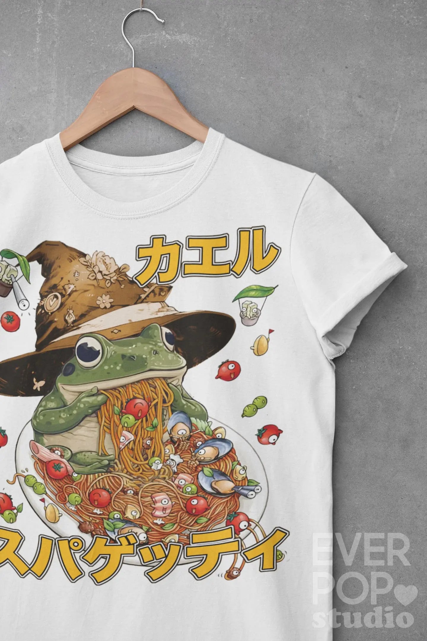 Witch Frog Ramen Graphic Tee Shirt, Hoodie Sweatshirt