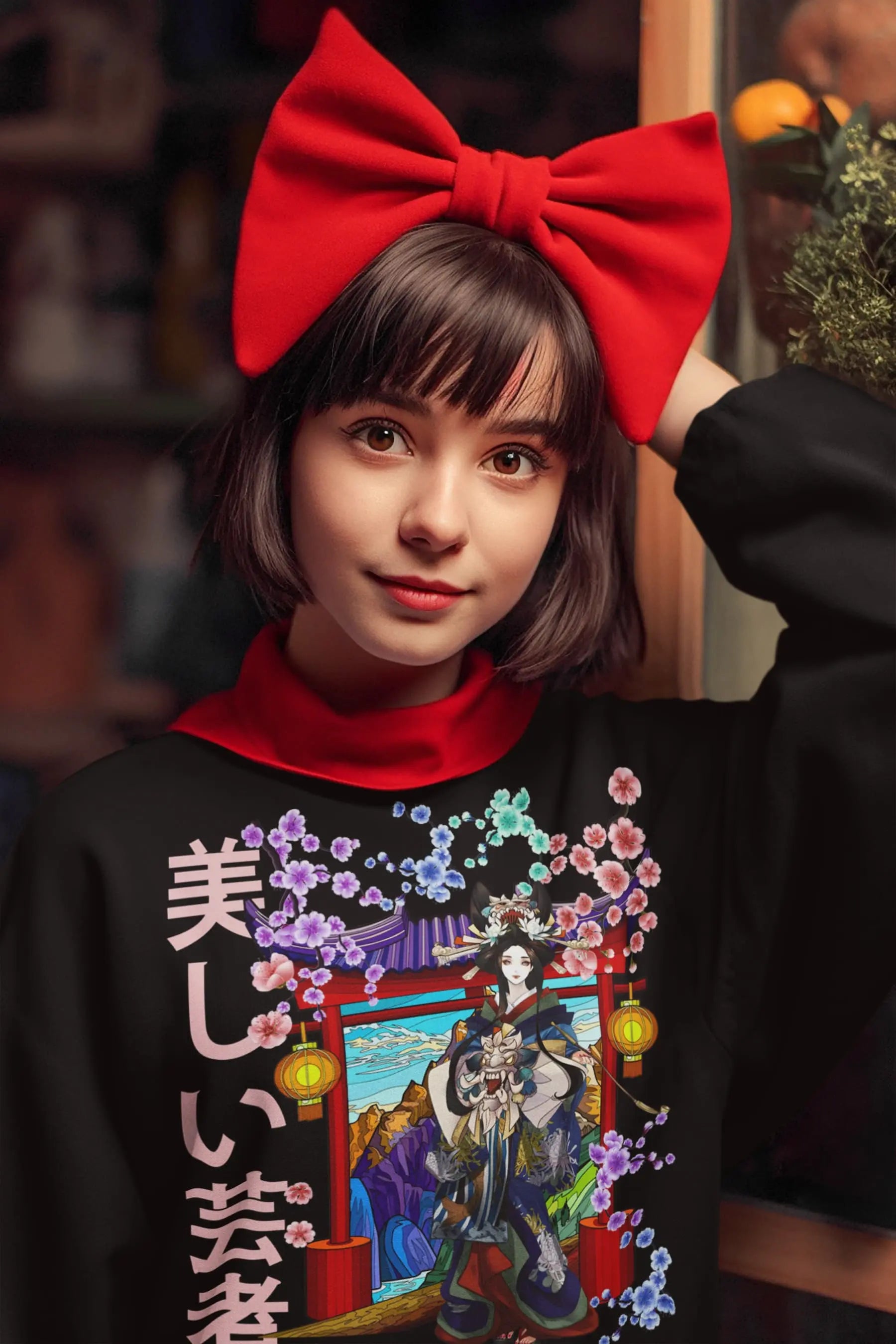 Japanese Geisha Graphic Tee Shirt, Hoodie Sweatshirt