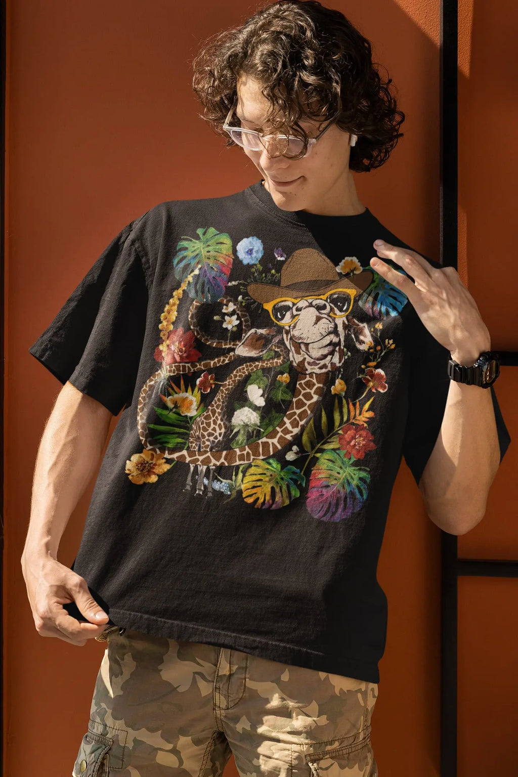 Giraffe Animal Graphic Tee Shirt, Hoodie Sweatshirt