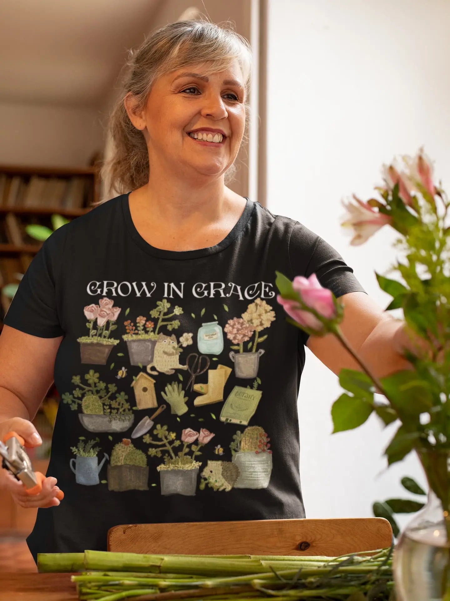 Grow in Grace Graphic Tee Shirt, Hoodie Sweatshirt