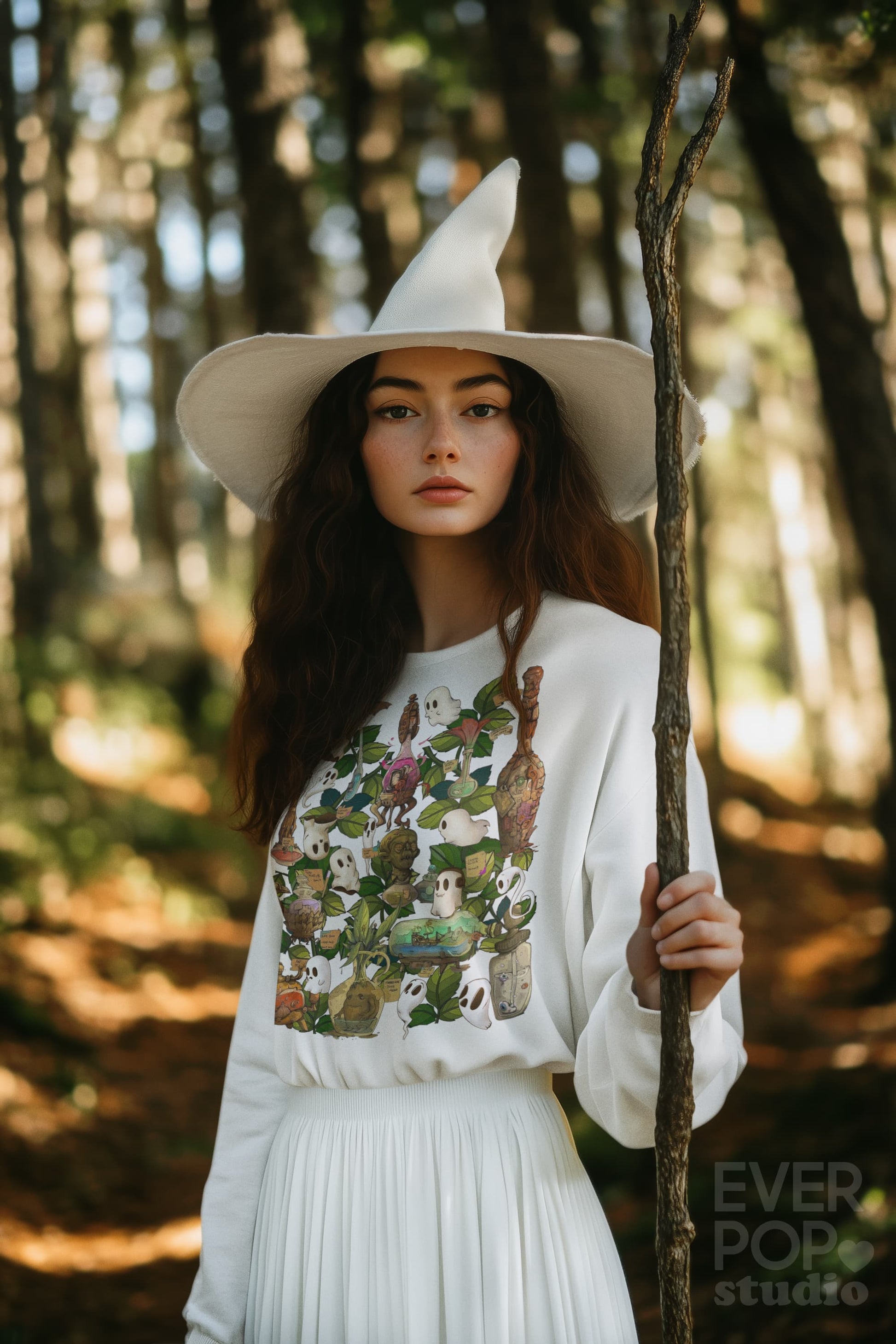 Witch Boo Ghost Graphic Tee Shirt, Hoodie Sweatshirt