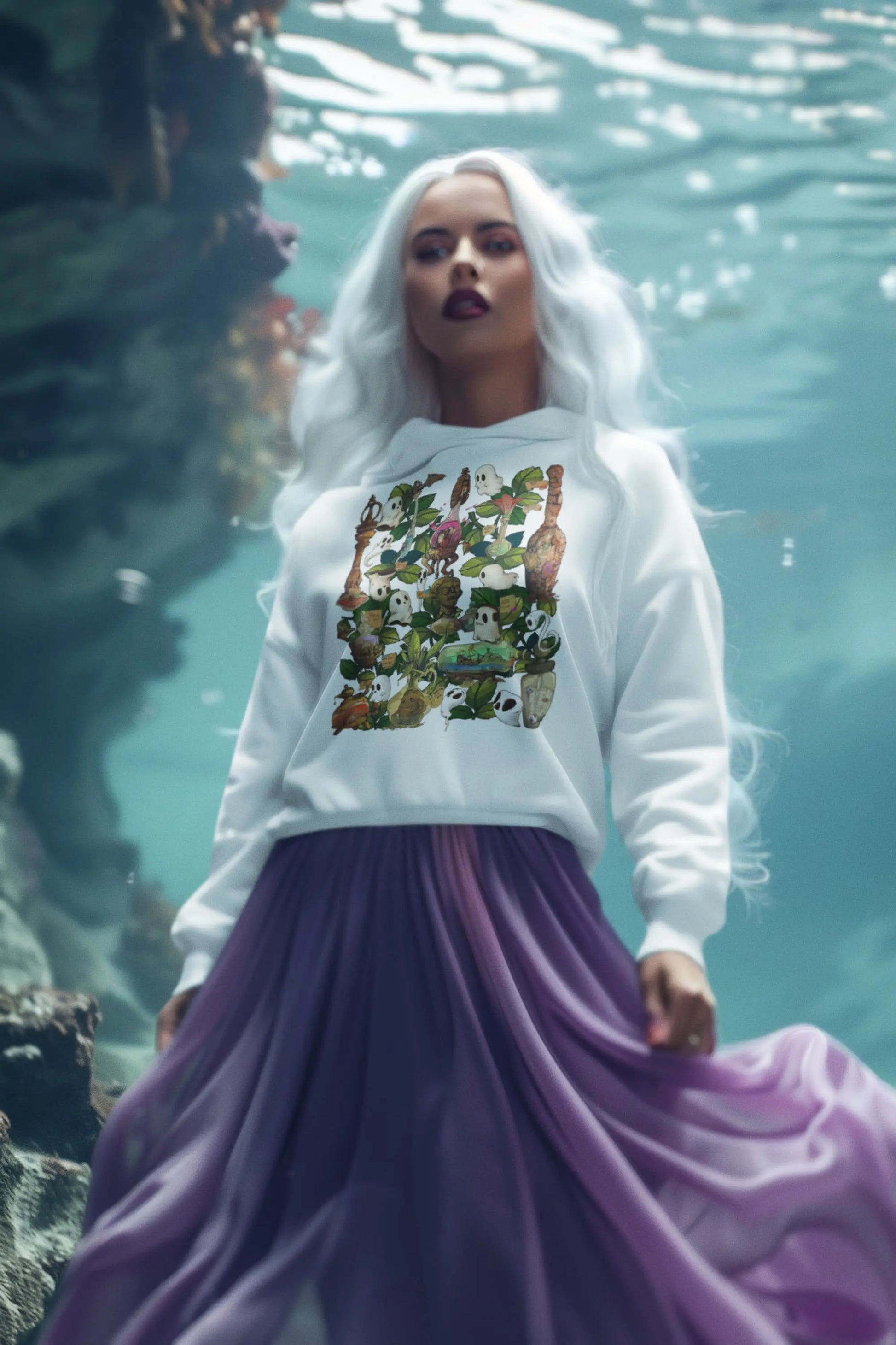 Witch Boo Ghost Graphic Tee Shirt, Hoodie Sweatshirt