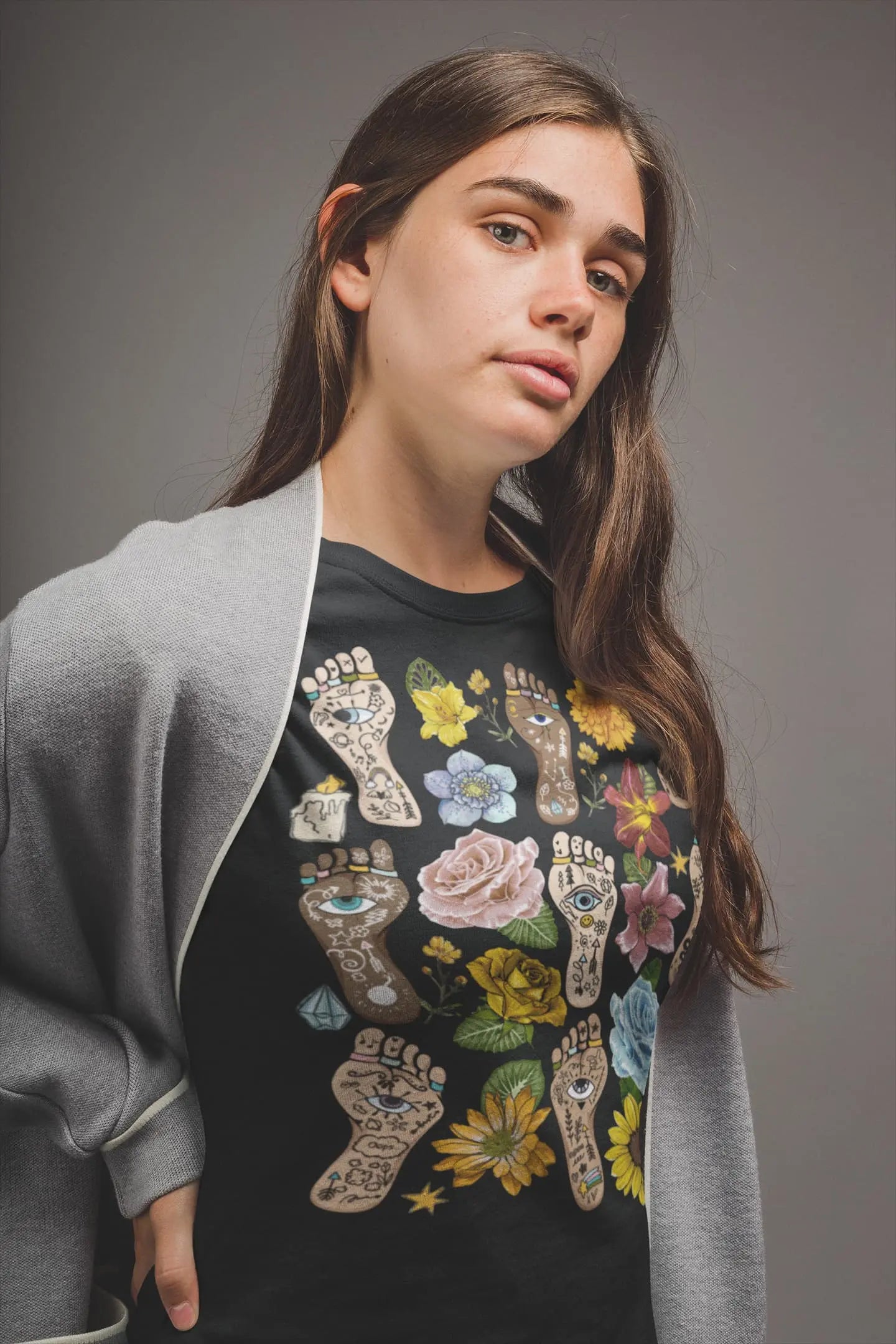 Hamsa Feet Graphic Tee Shirt, Hoodie sweatshirt